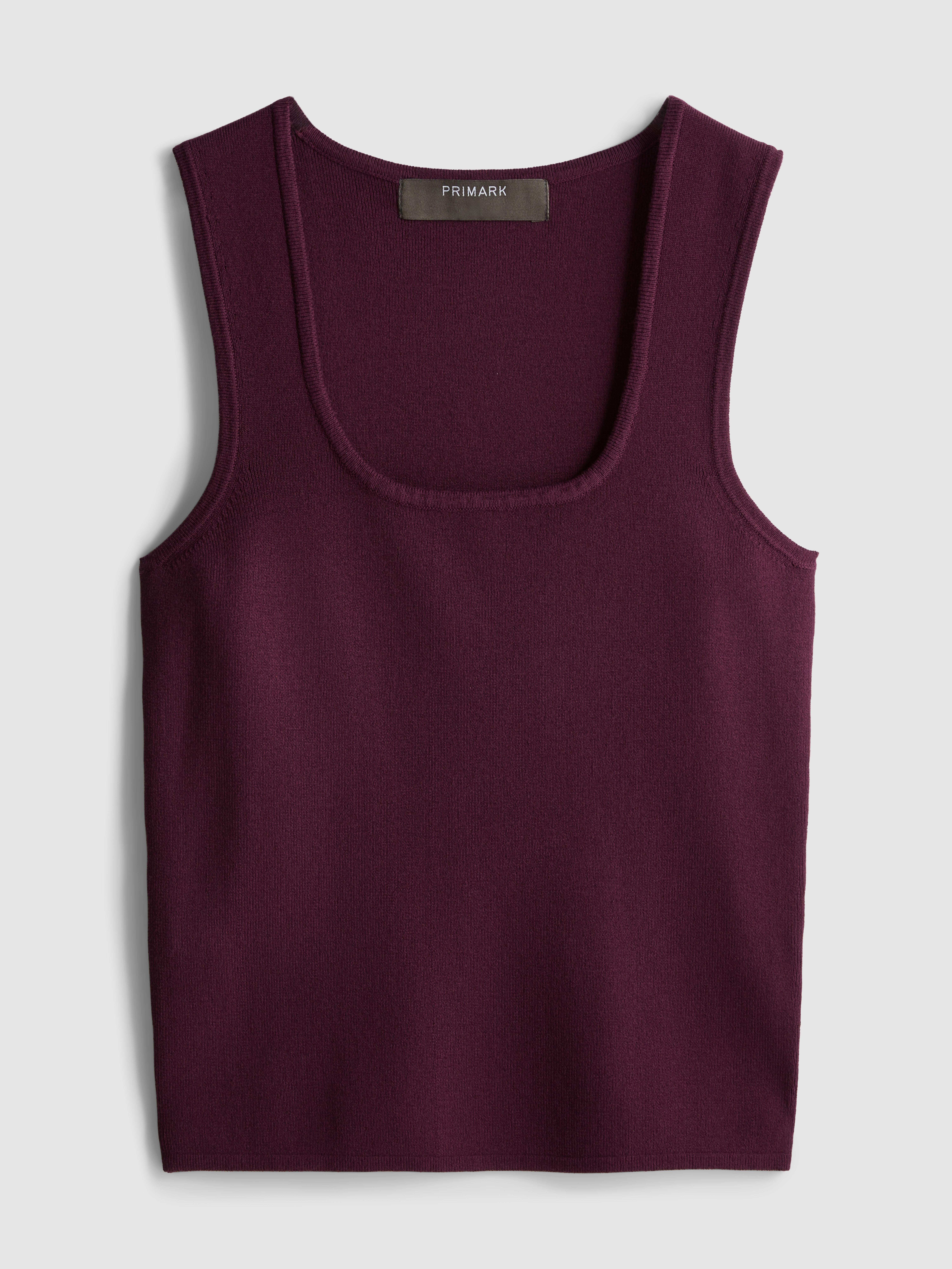 Knitted Square Neck Vest Top