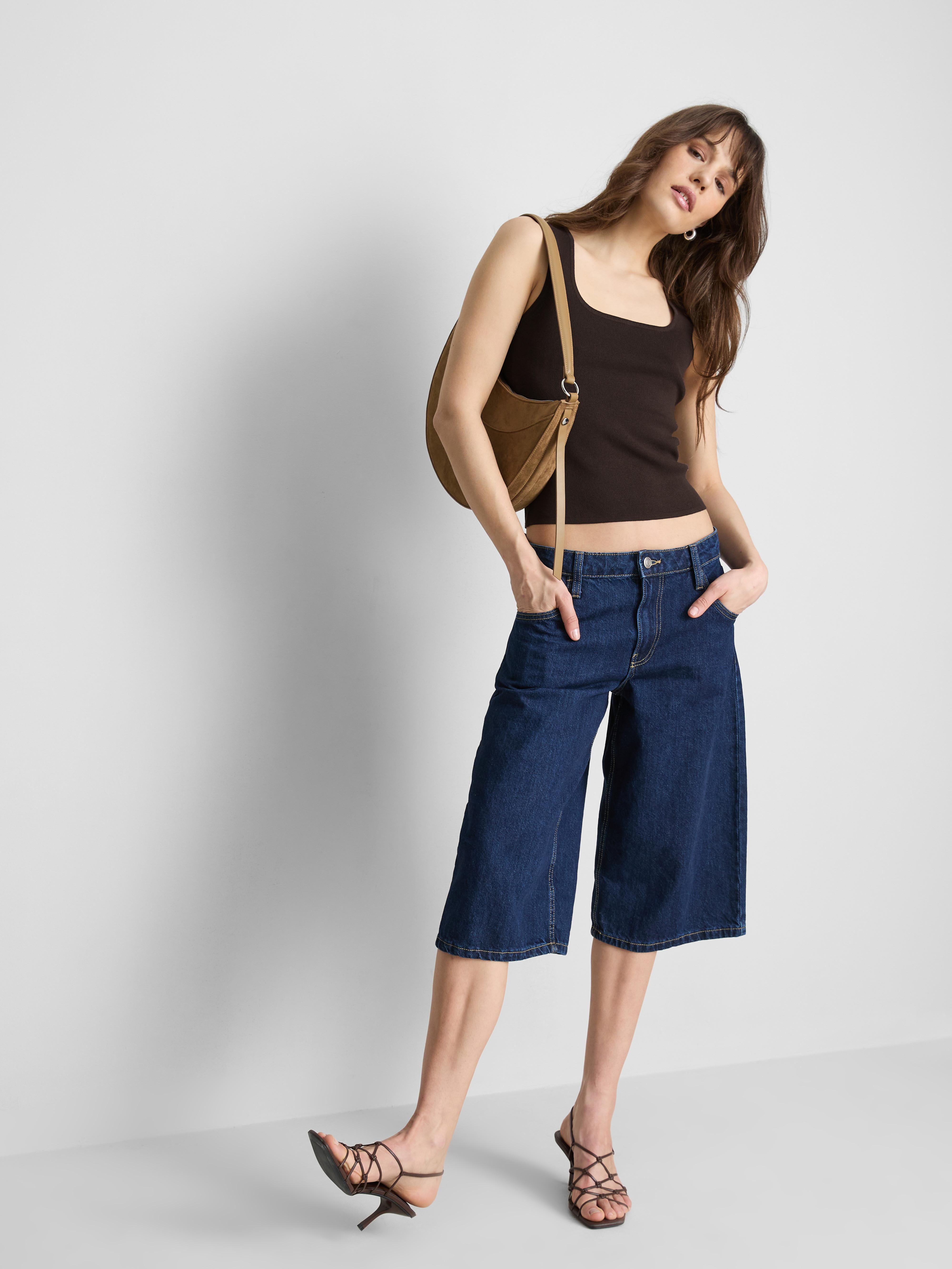 Knitted Square Neck Vest Top