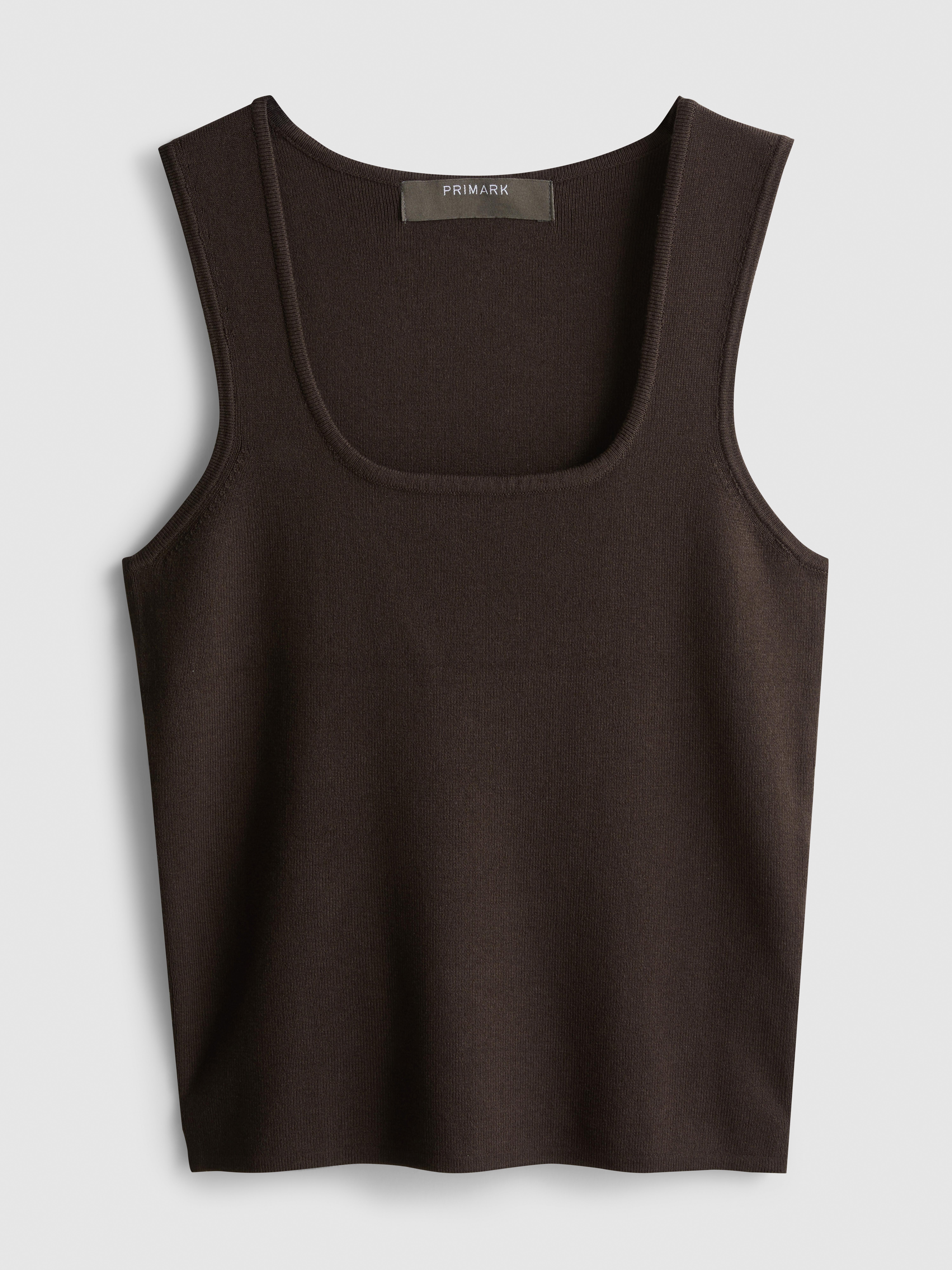 Knitted Square Neck Vest Top