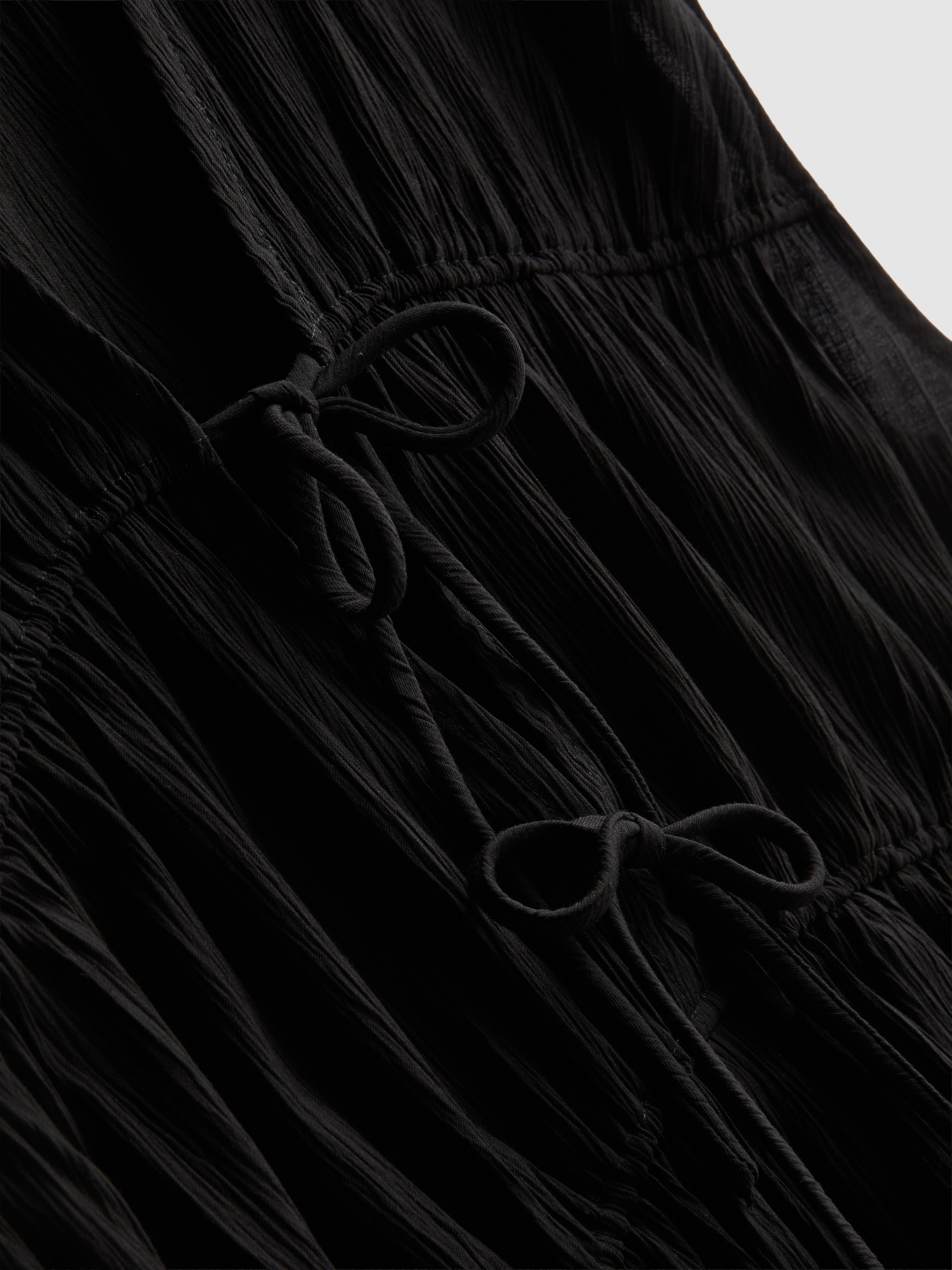 Tie Front Crinkle Top