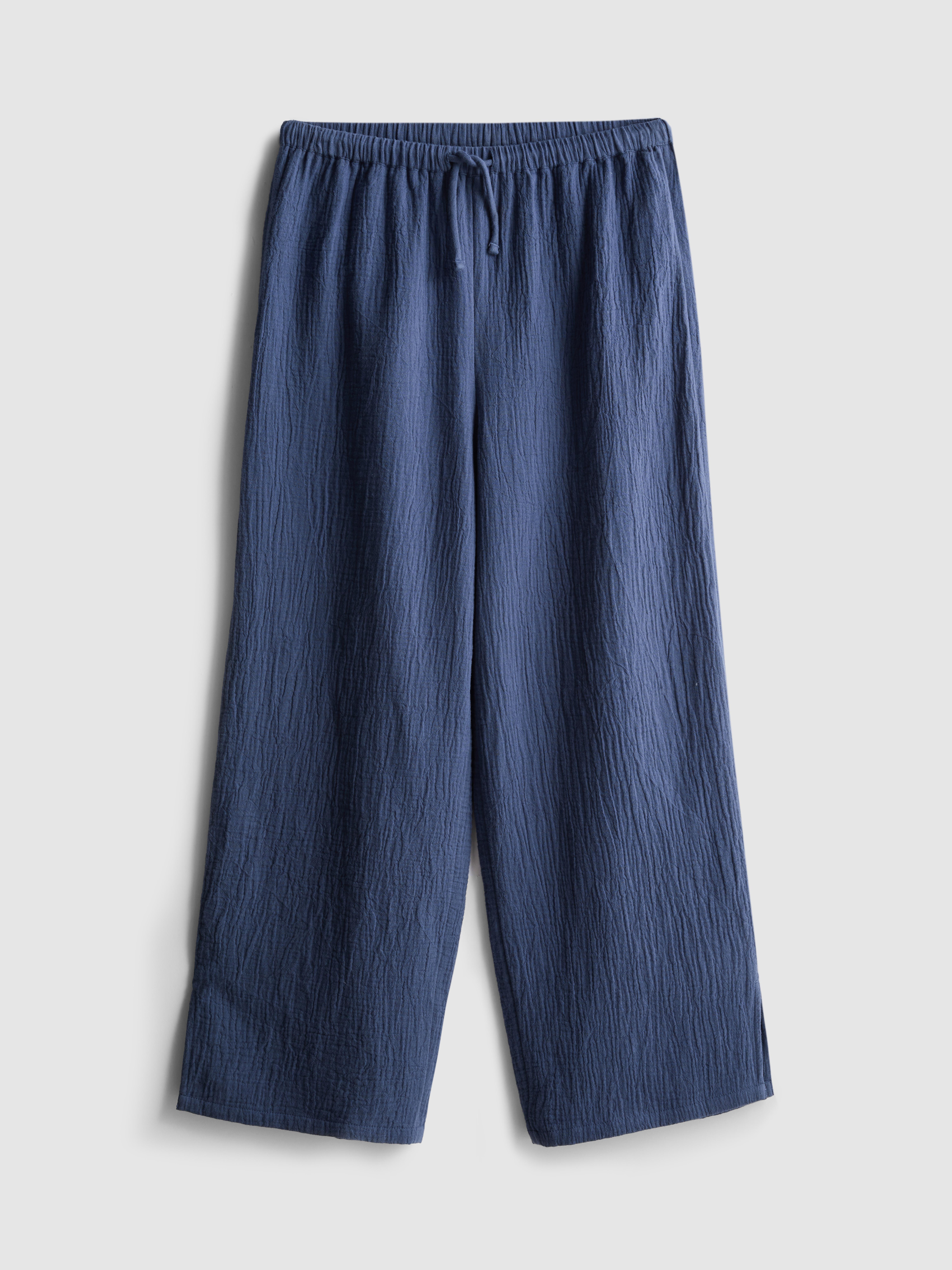 7-15yrs | Crinkle Textured Pants