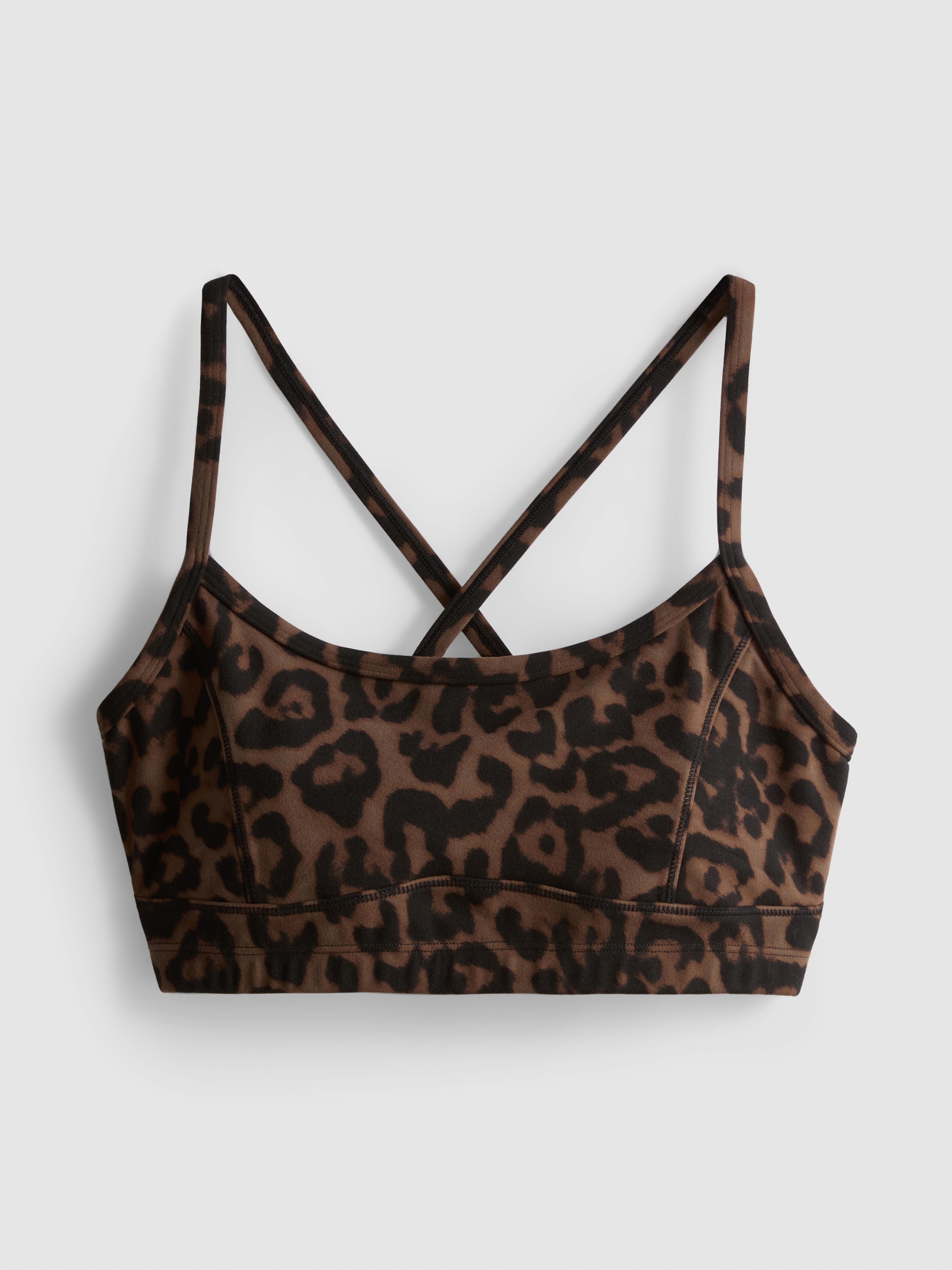 Leopard Racerback Active Crop Top