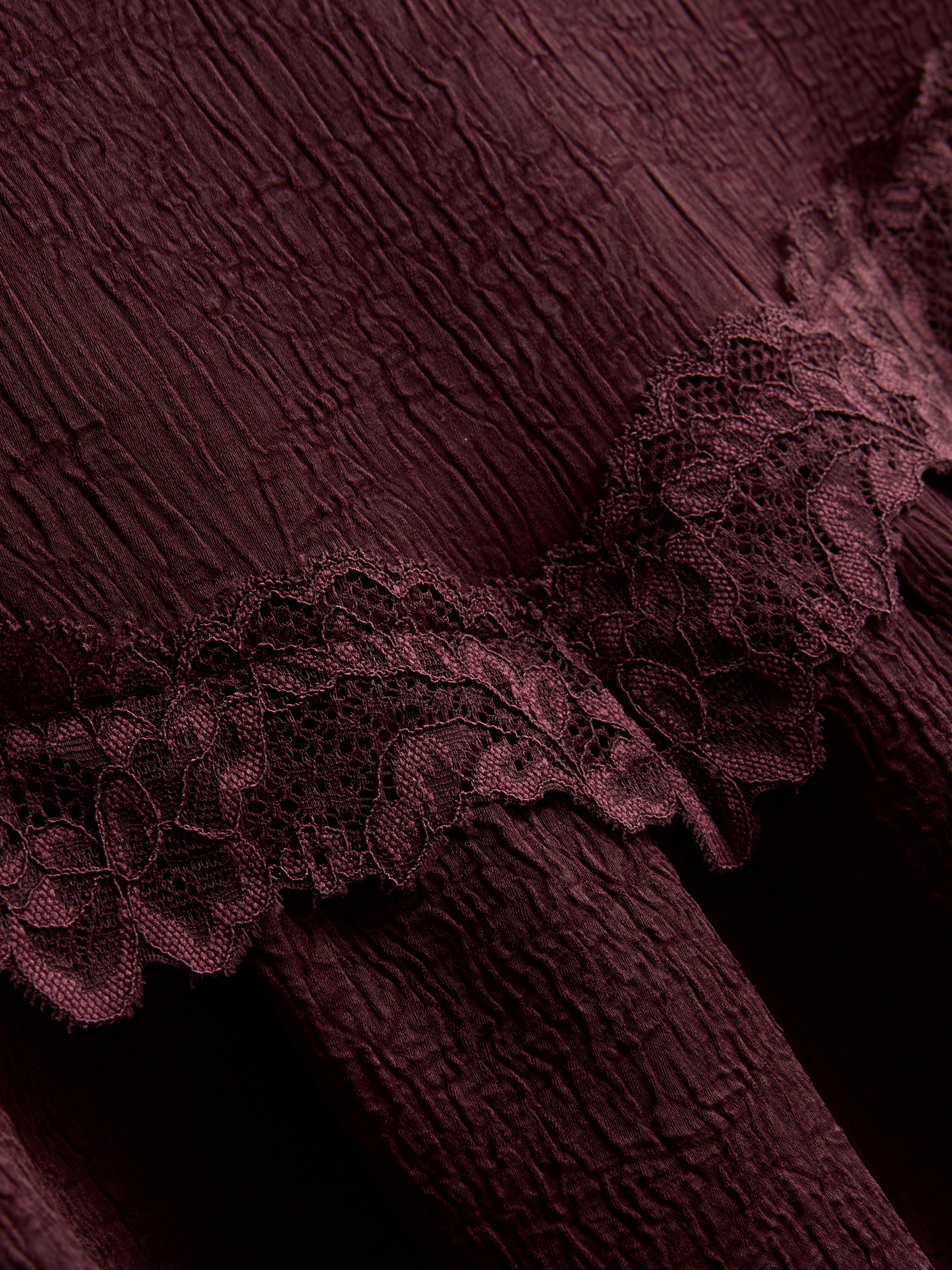 Crinkle V-Neck Top