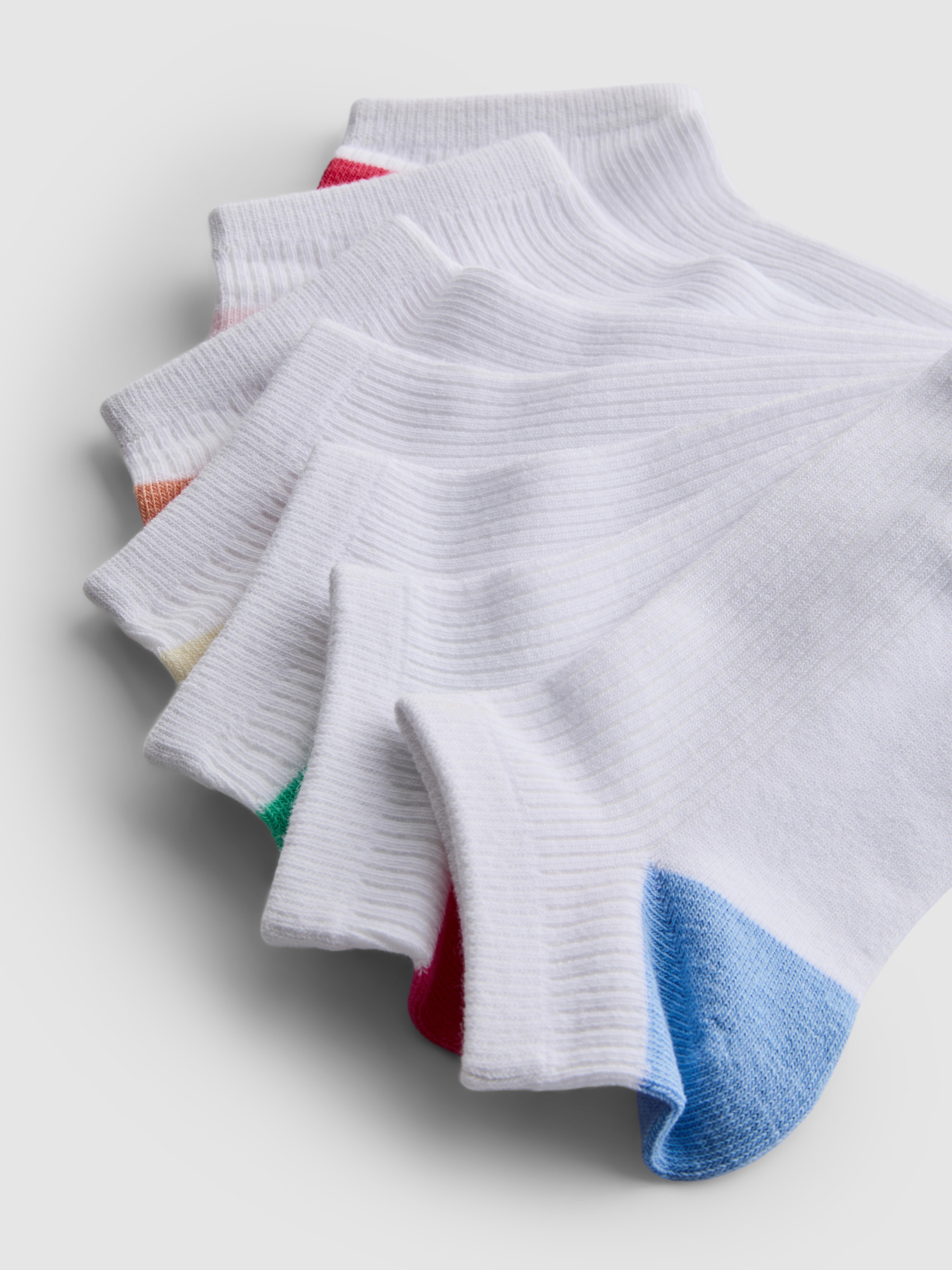 Lot de 7 paires de chaussettes pour baskets - Multicolore - Femme