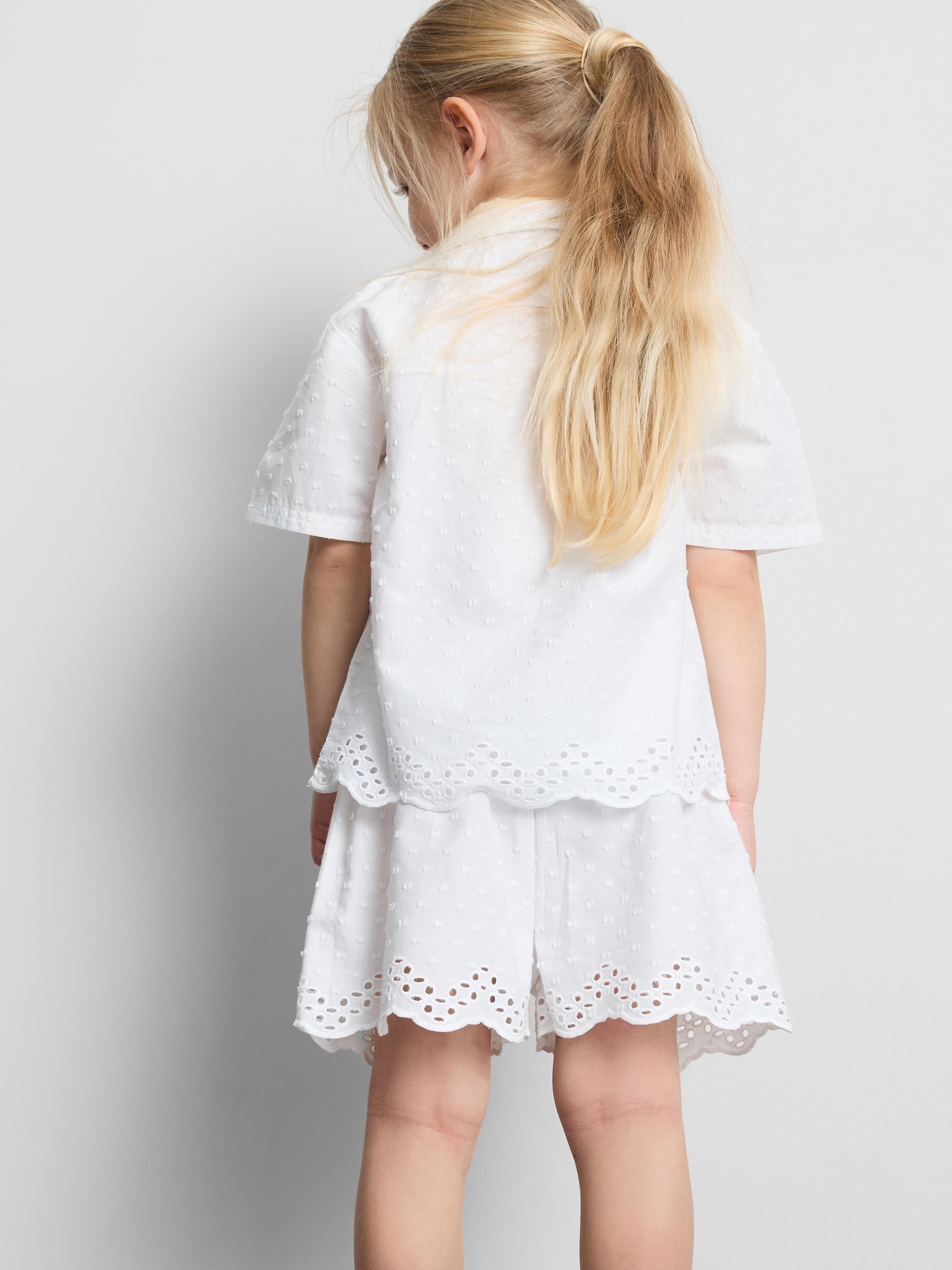 18 mois–8 ans | Pyjama chemise et short à pois