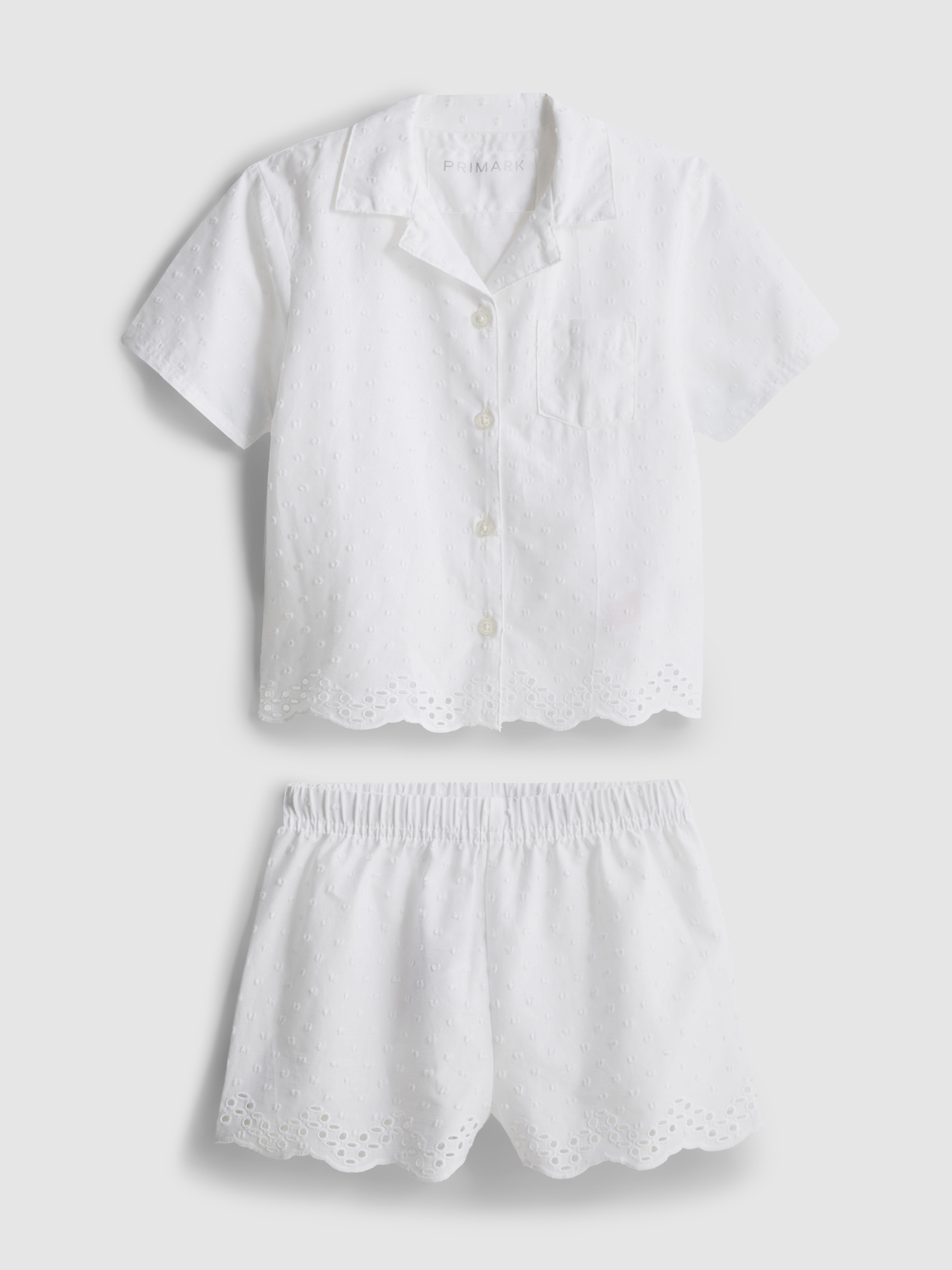 18 mois–8 ans | Pyjama chemise et short à pois