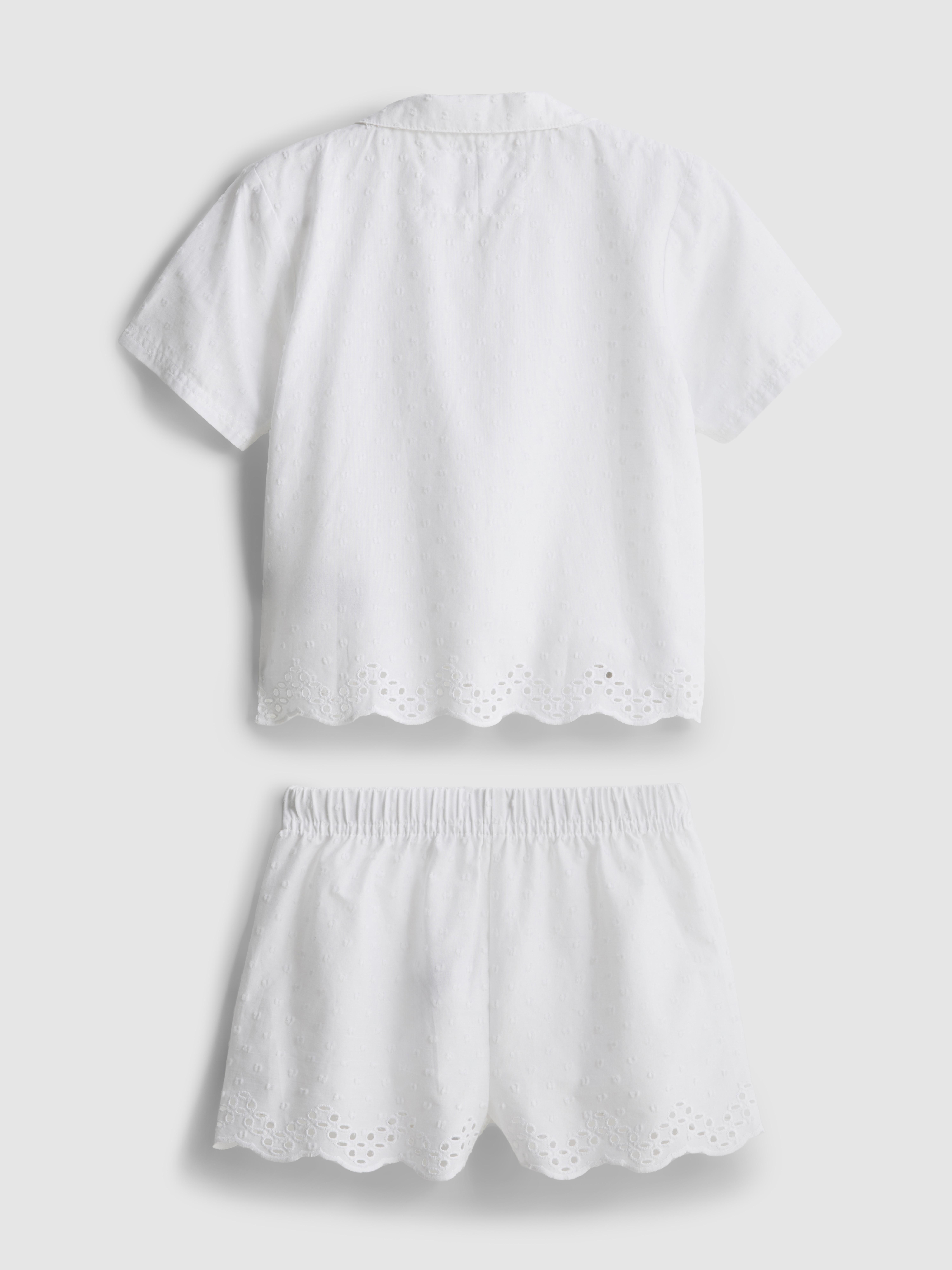 18 mois–8 ans | Pyjama chemise et short à pois