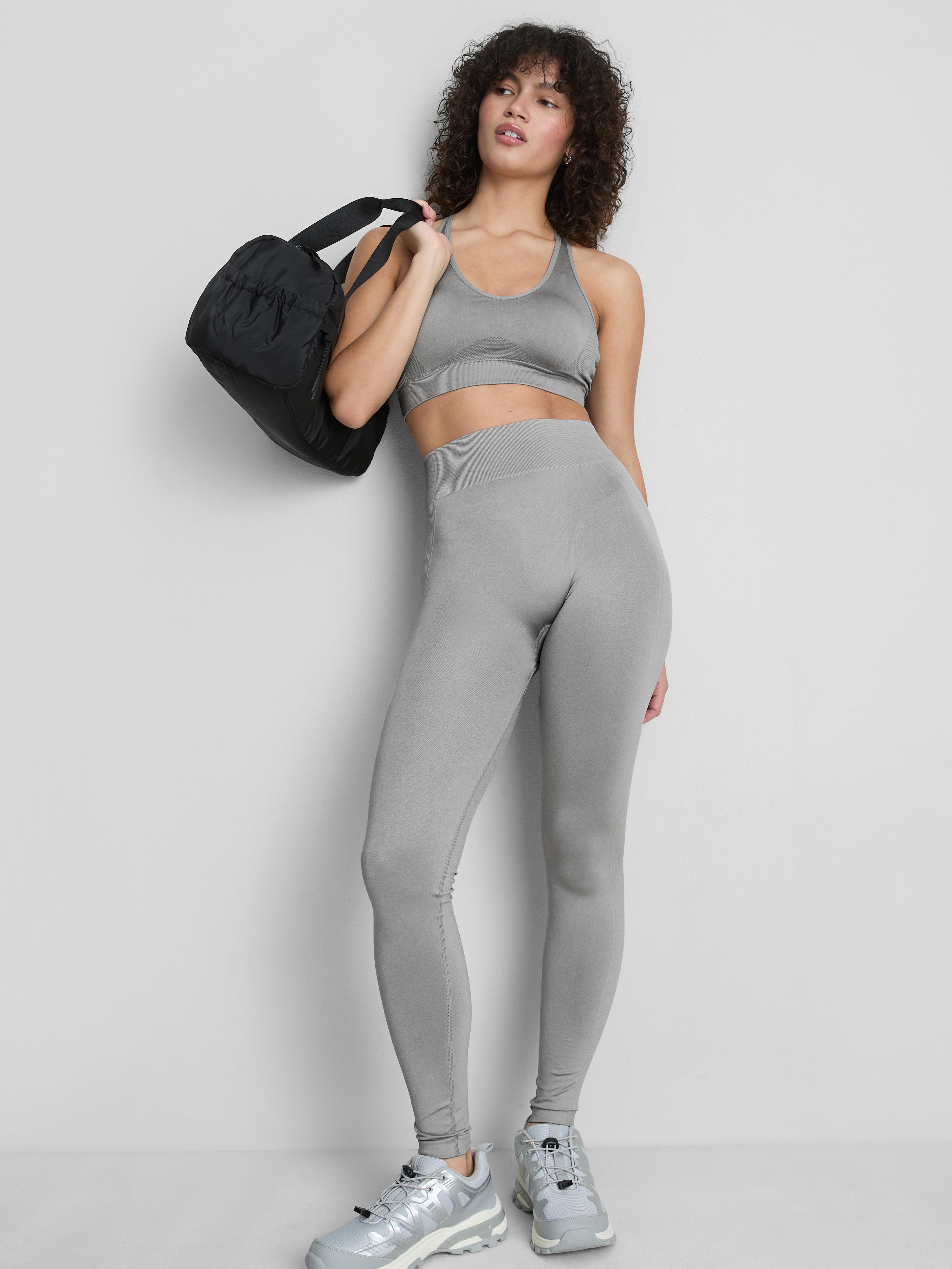 Leggings sportivi senza cuciture luccicanti