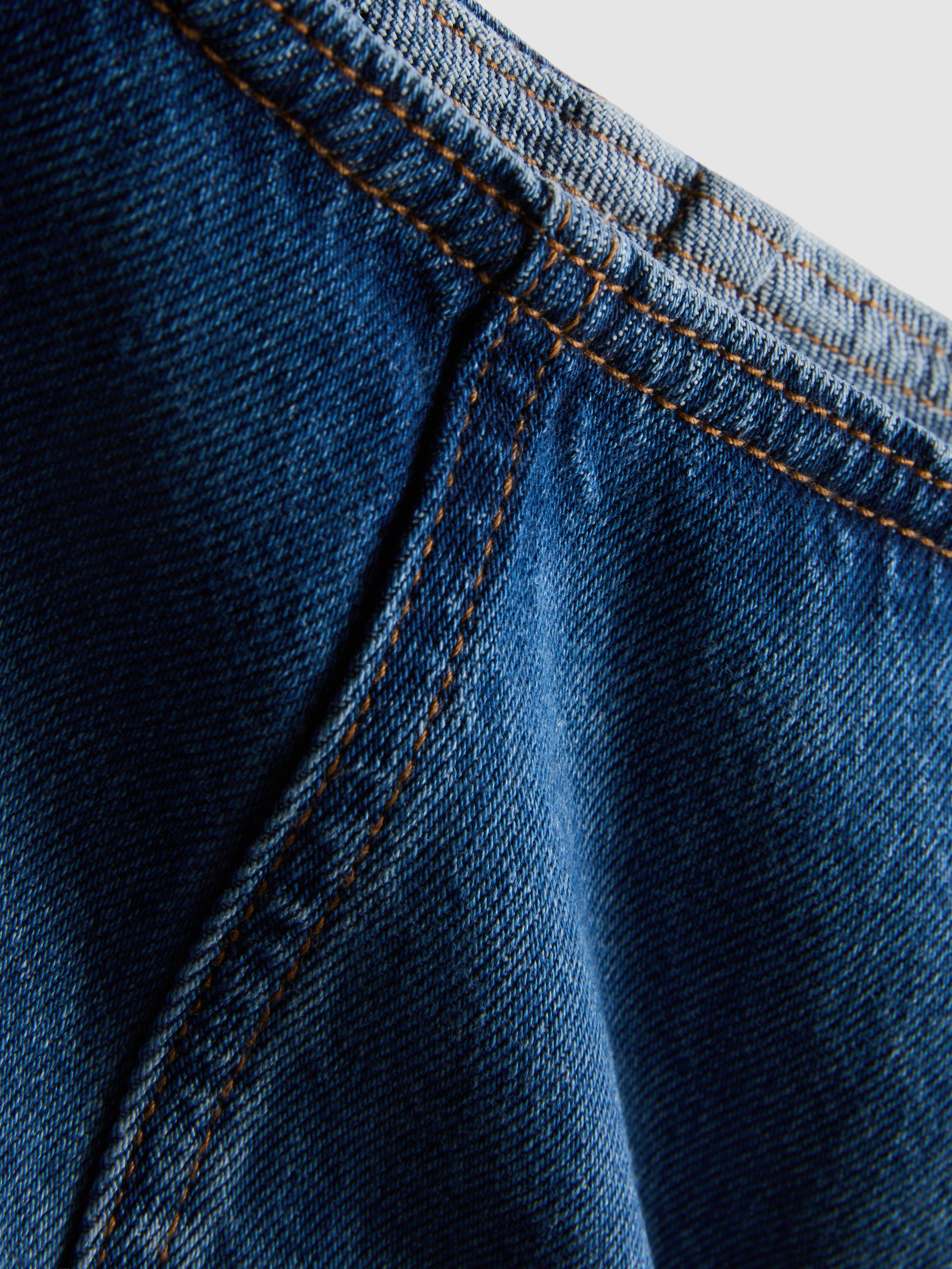 Cotton Denim Mini Skort