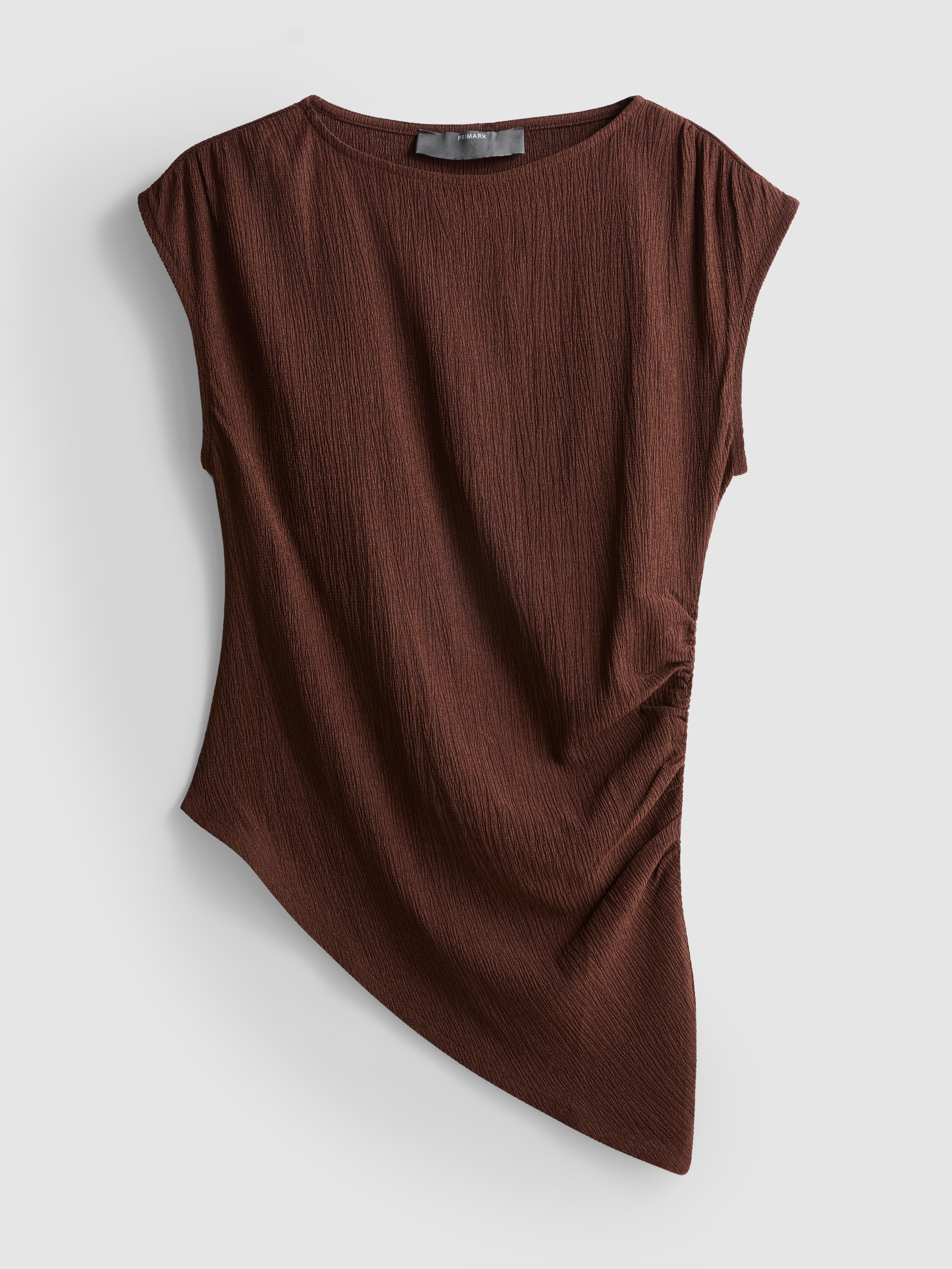 Asymmetric Crinkle Top