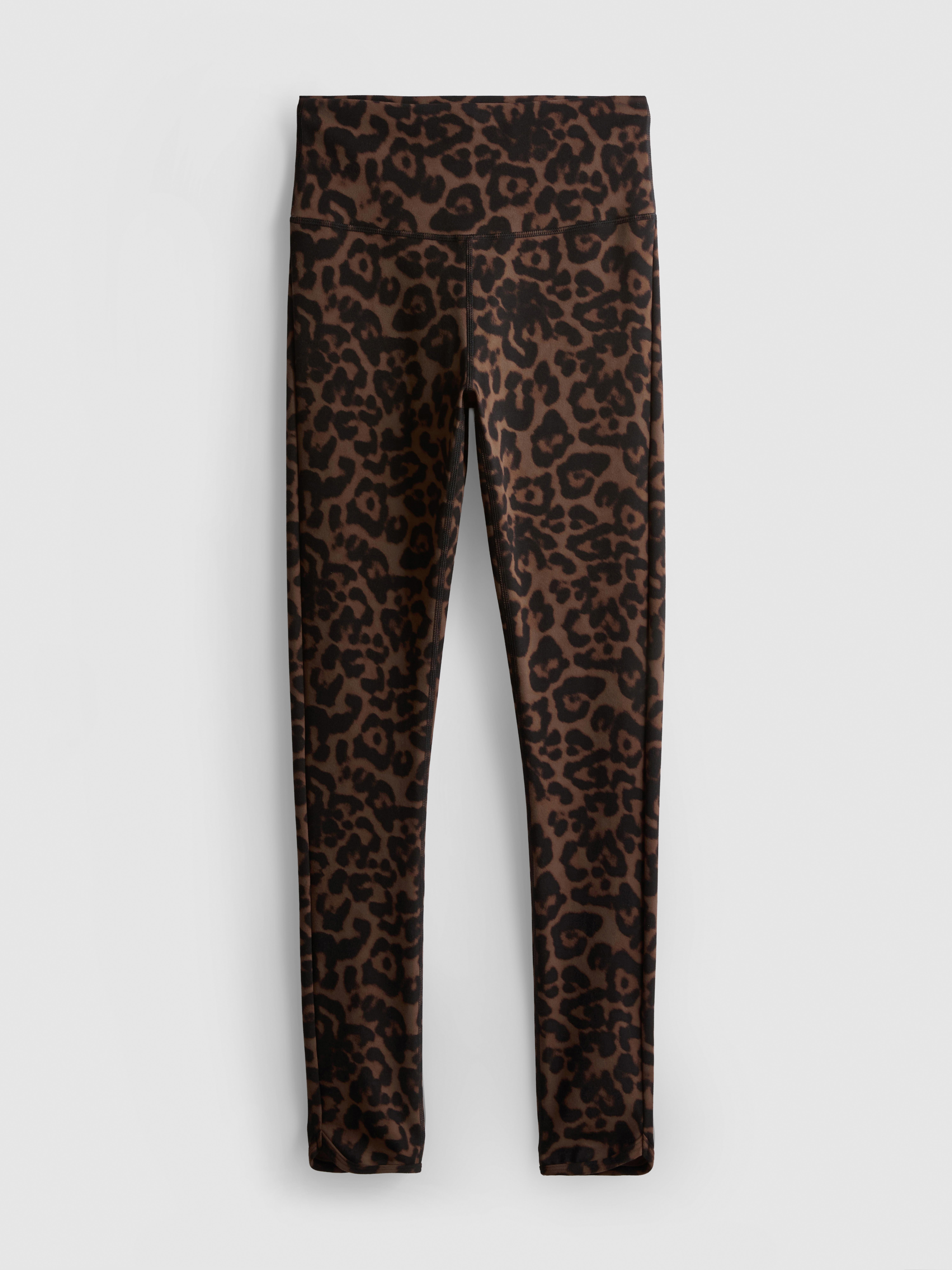 Sportlegging met hoge taille en luipaardprint