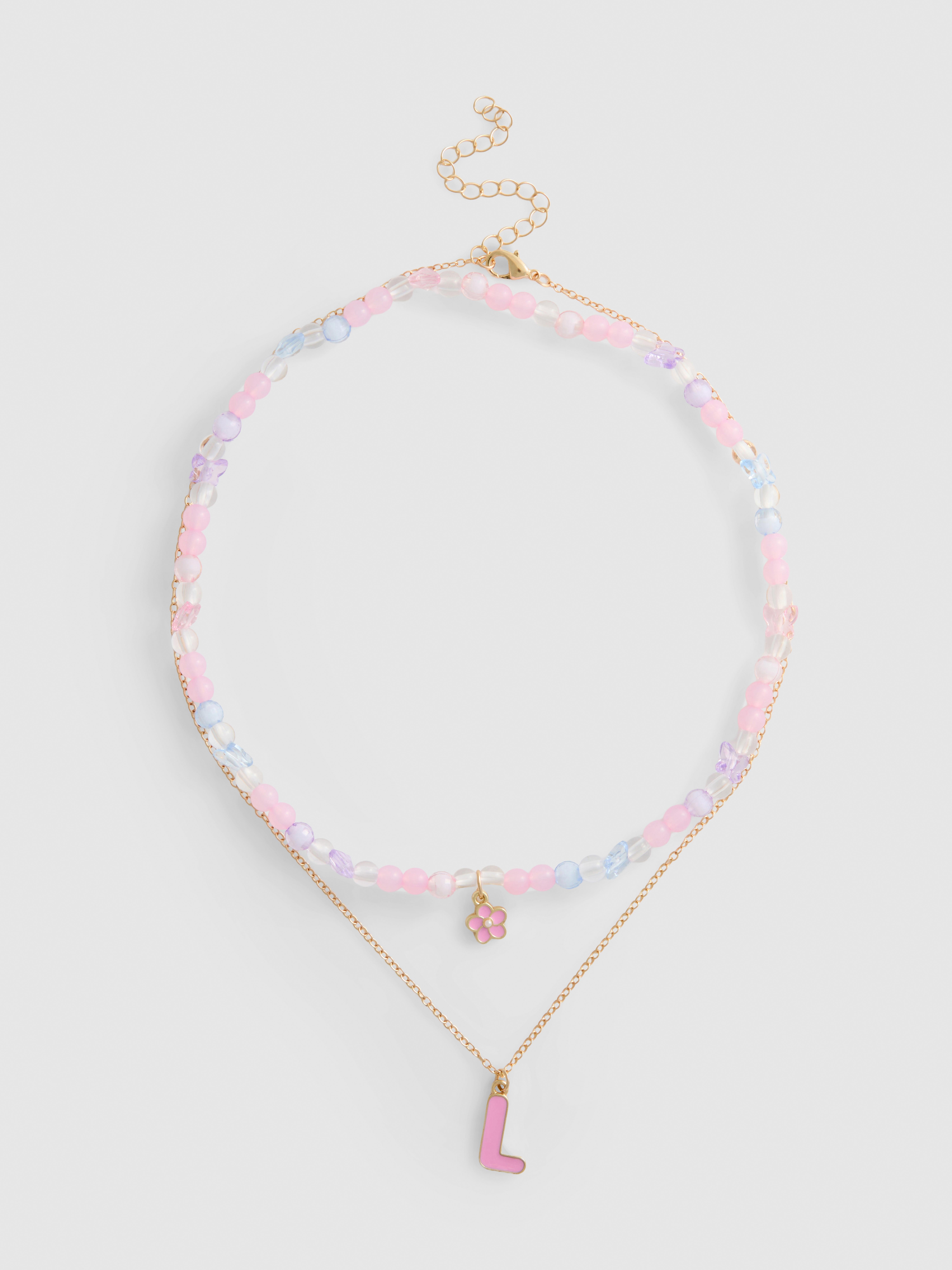 Initial Necklace Set
