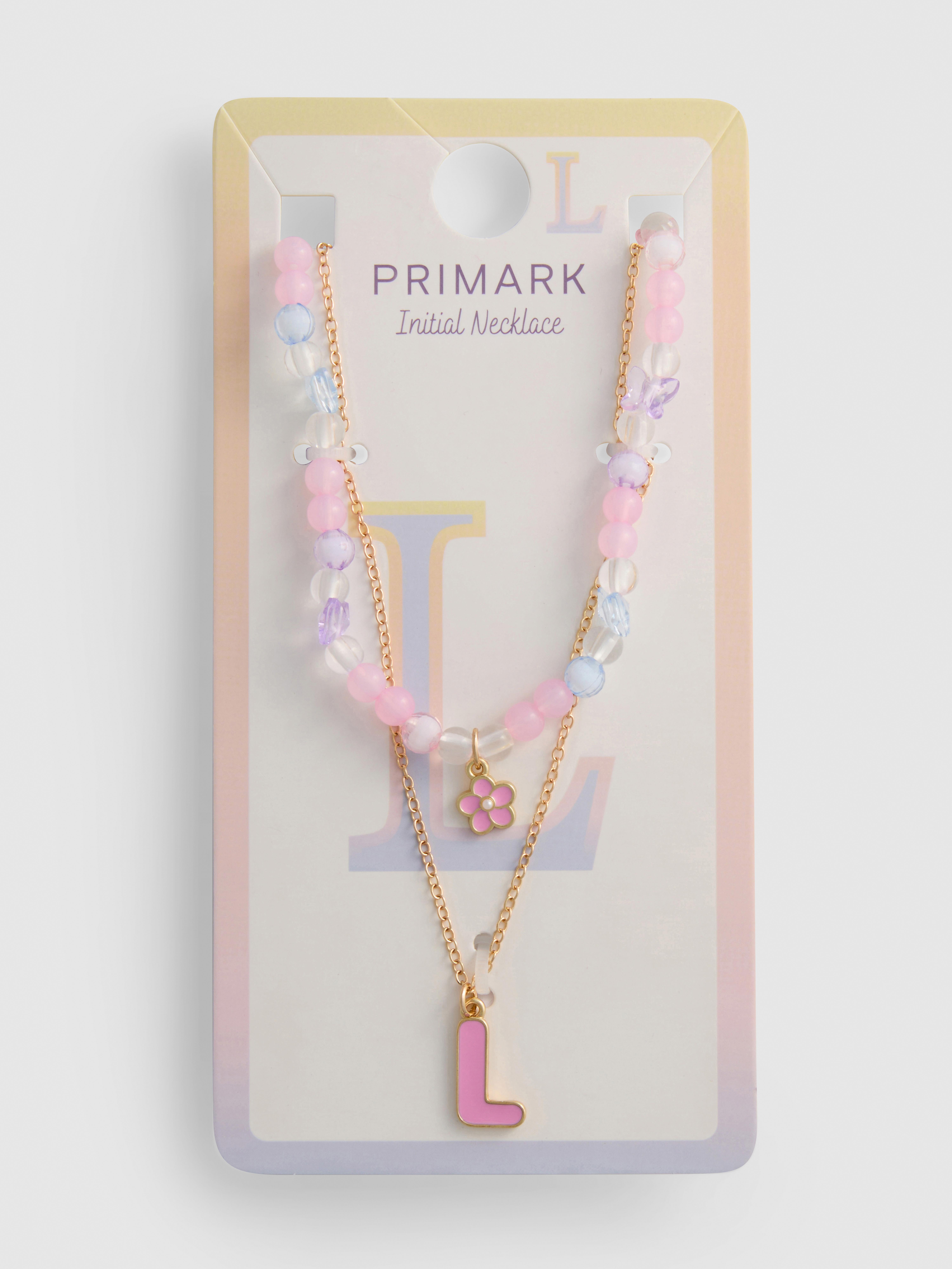 Initial Necklace Set