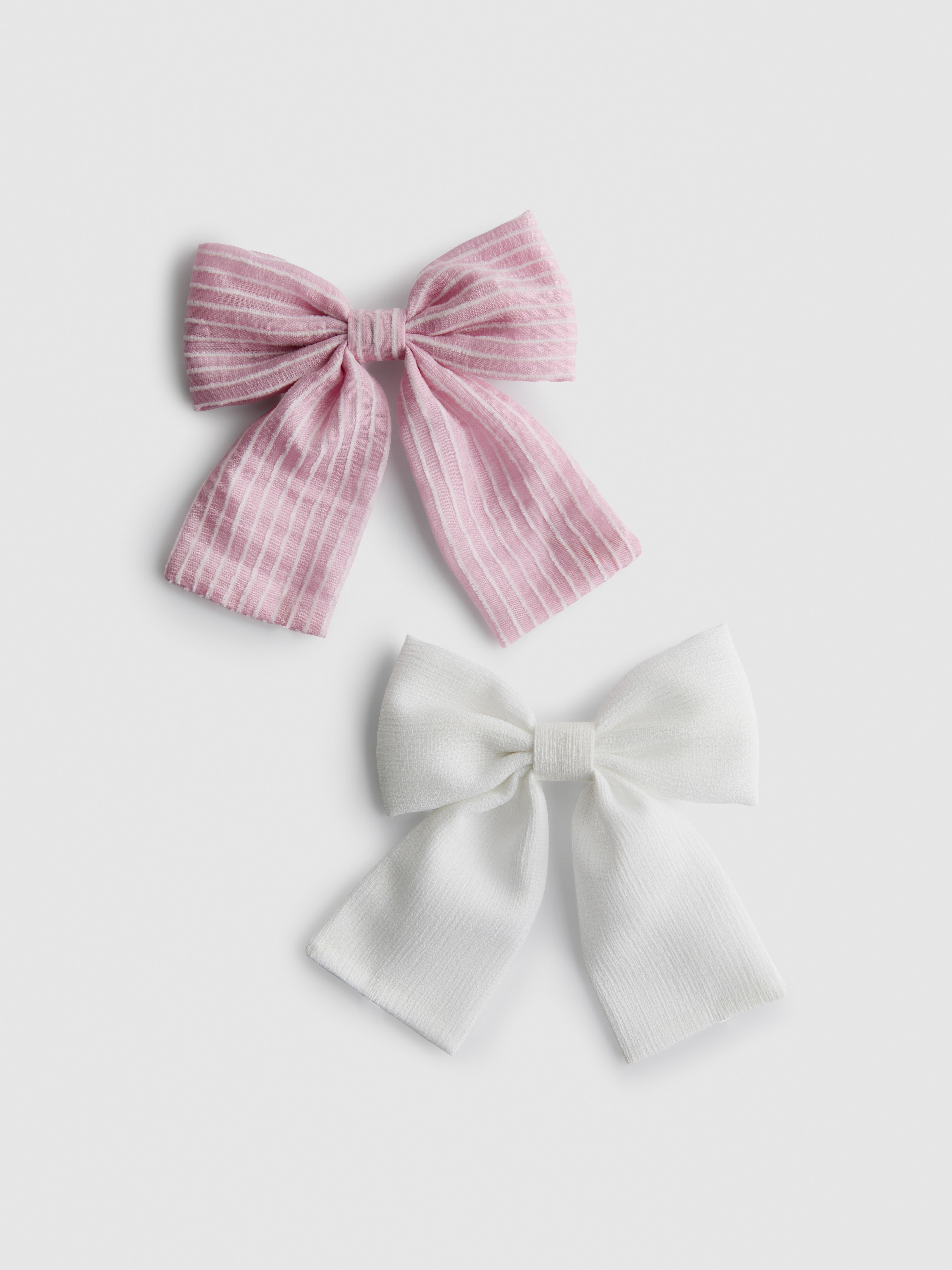 2pk Bow Hair Clips