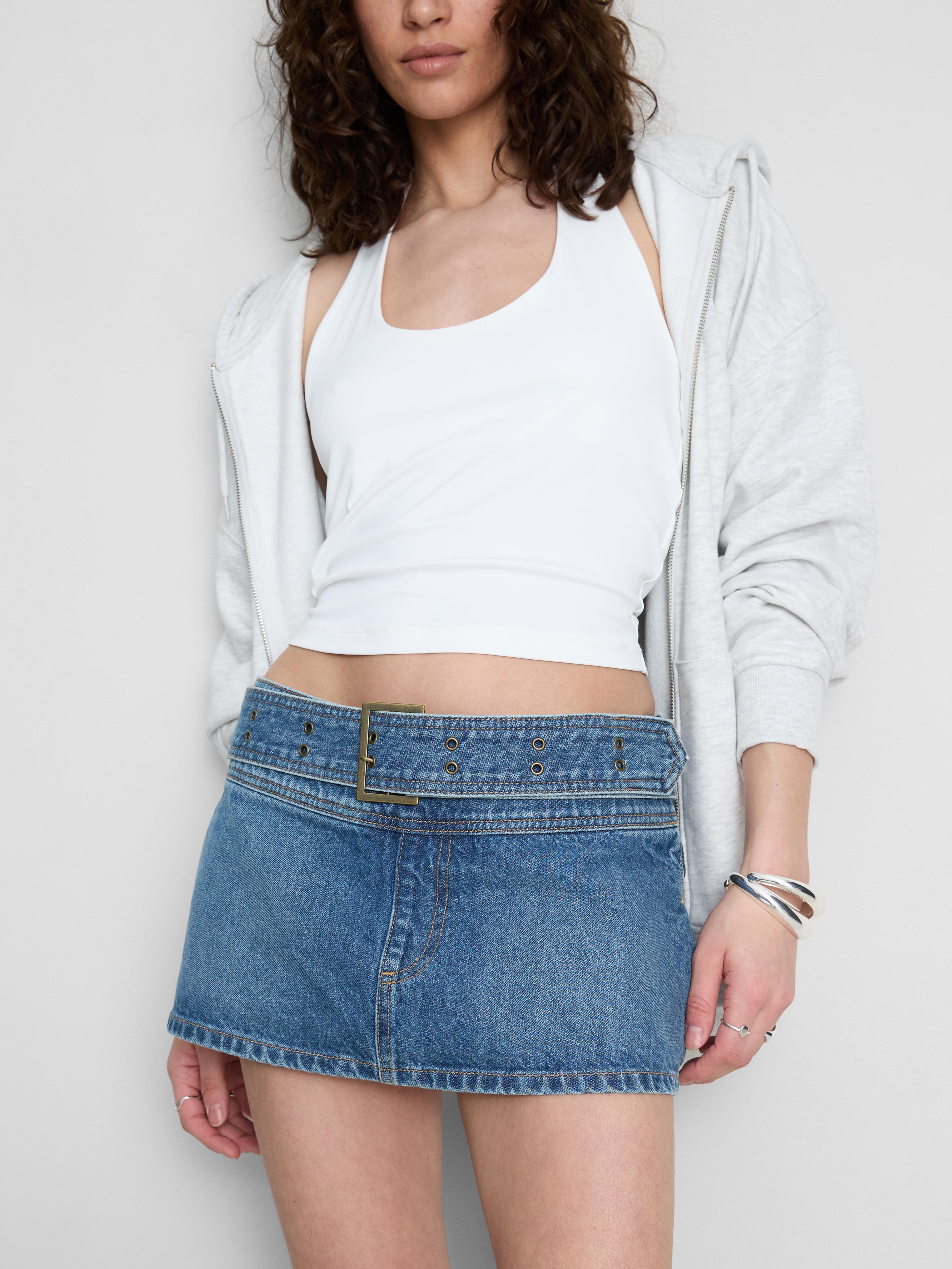 The Primark Scene | Minirock aus Baumwoll-Denim mit Gürtel
