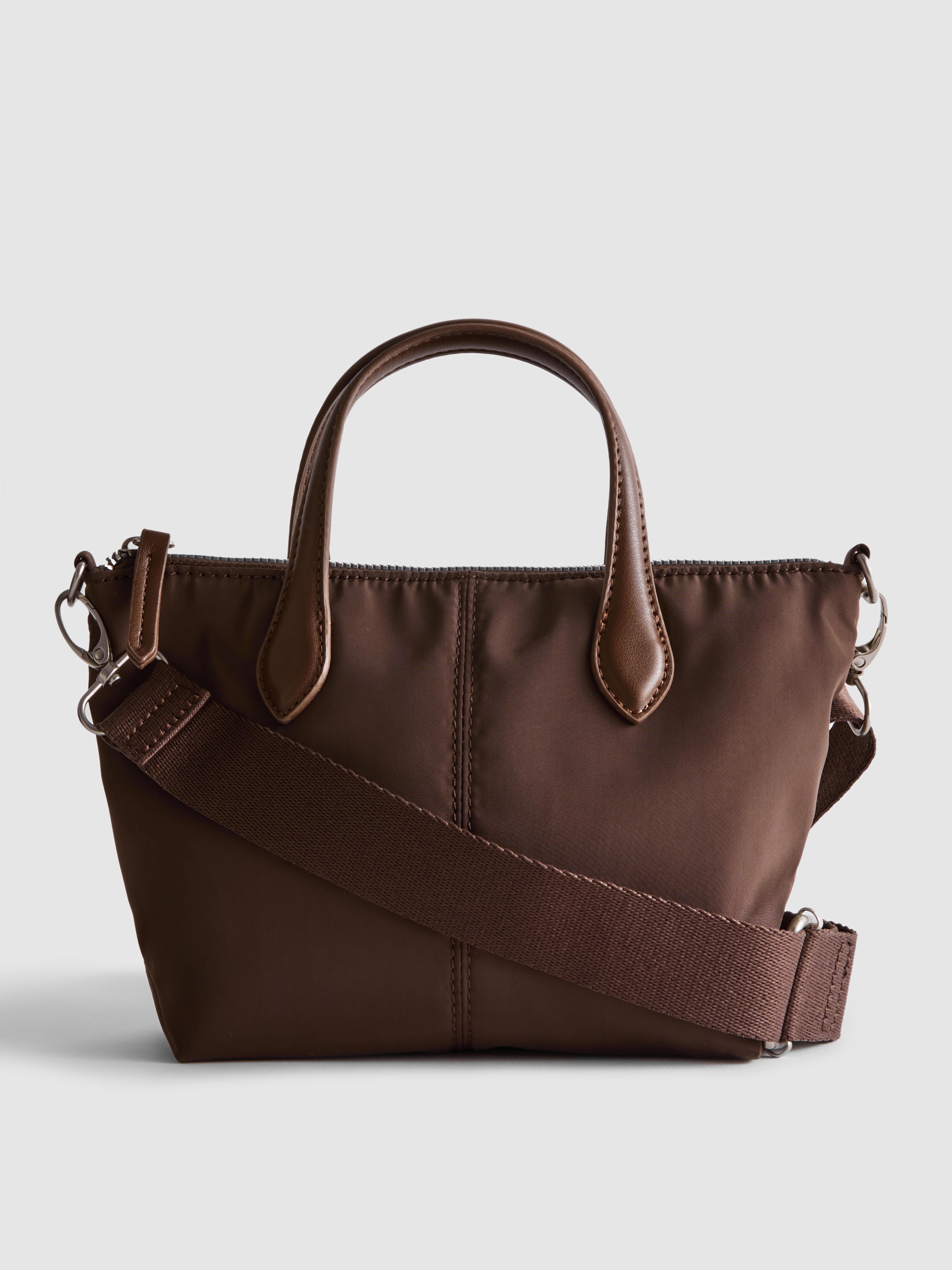 Mała torba shopper zapinana na zamek