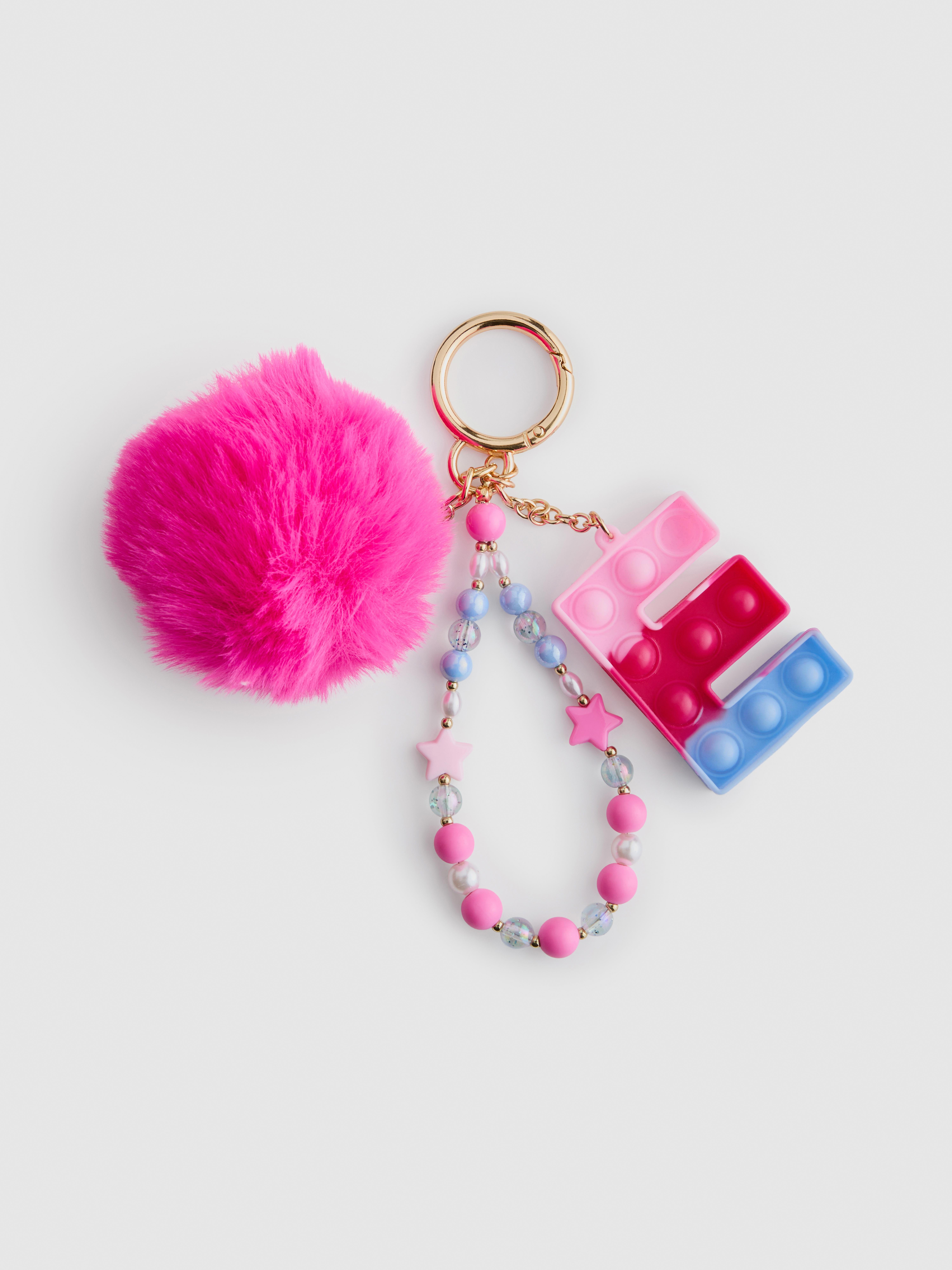 Taschenanhänger mit Pompon