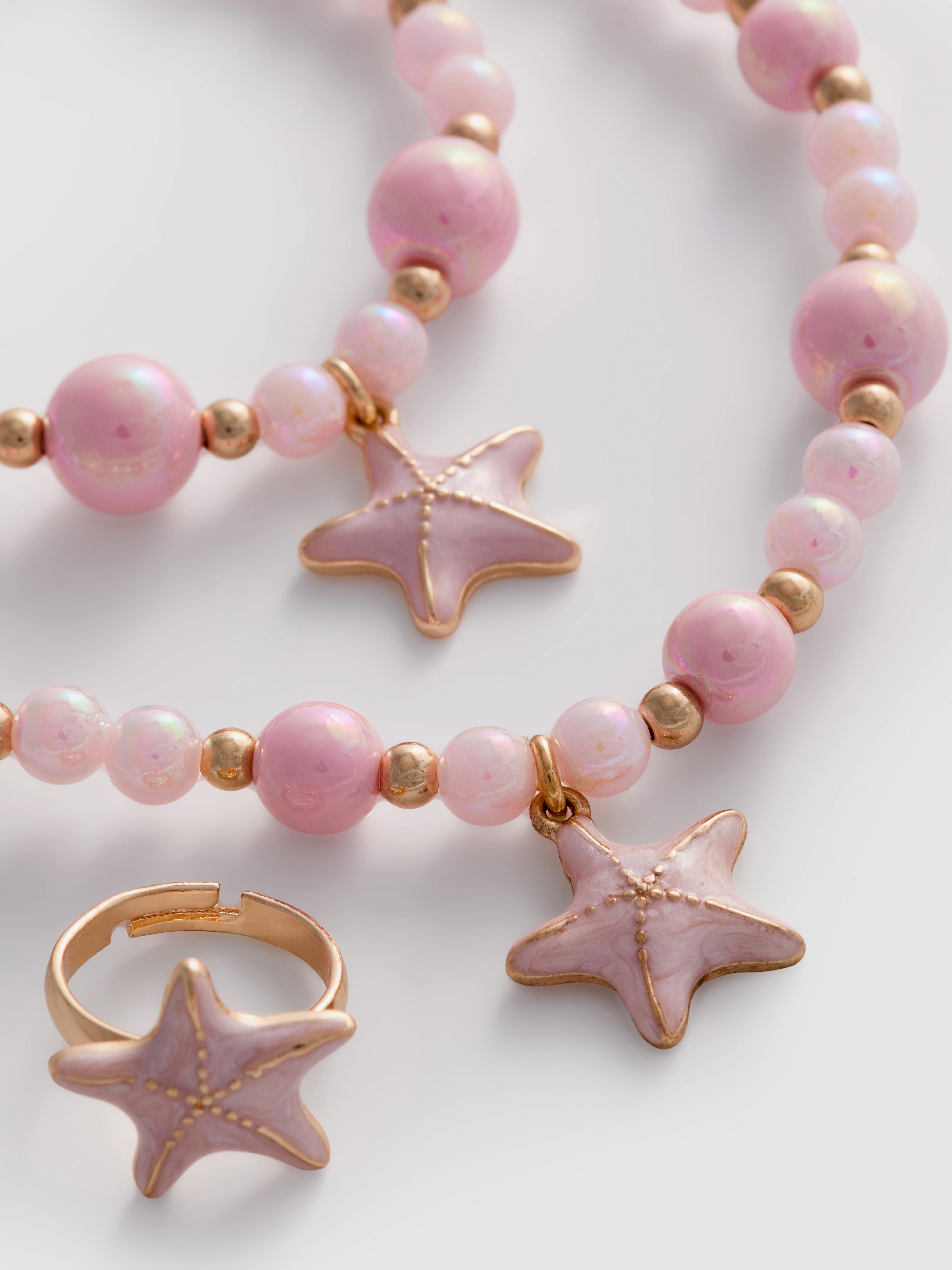 Set de 3 bijuterii cu talisman stea de mare
