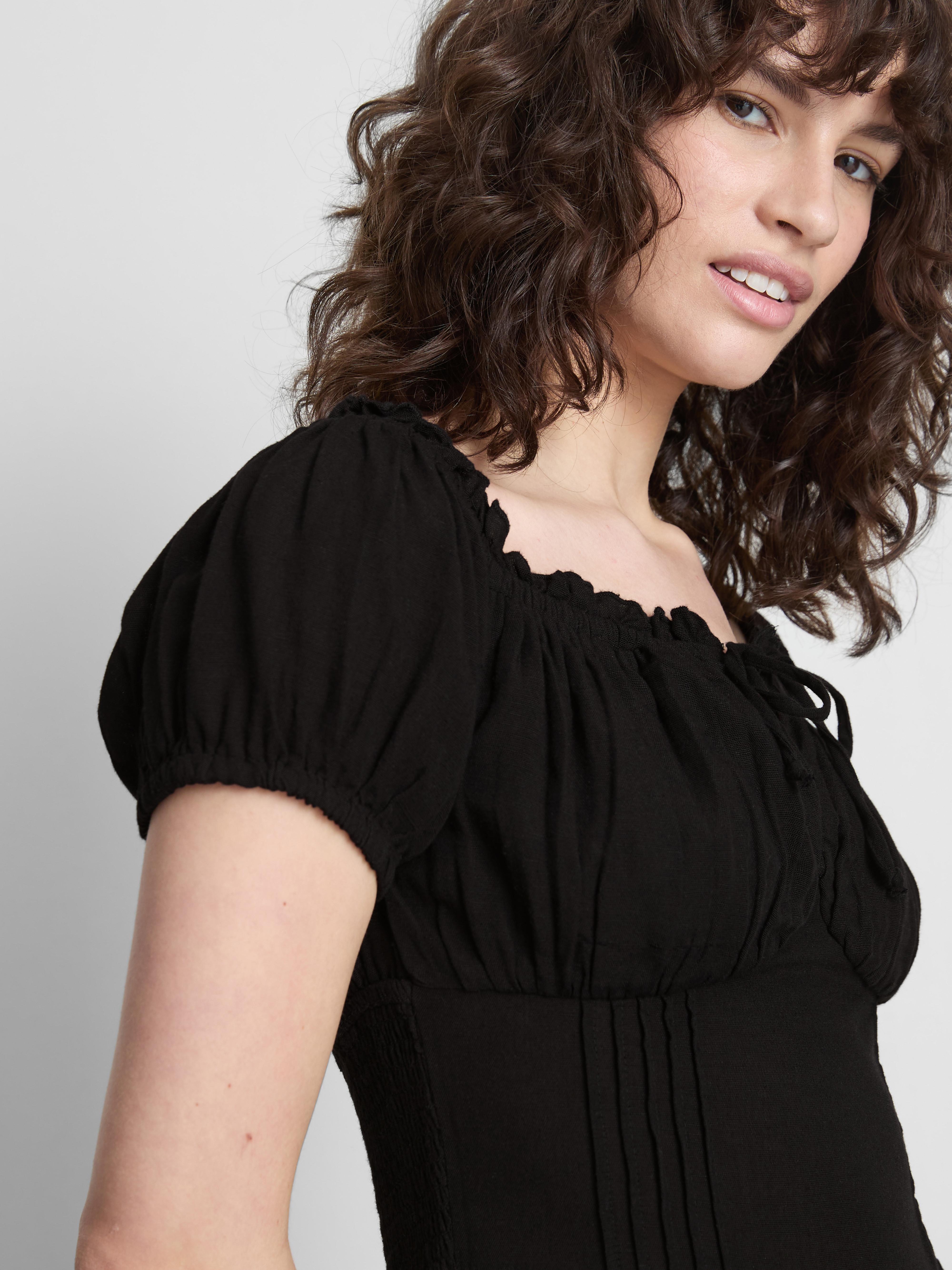 Women's Black The Primark Scene | Corset Milkmaid Mini Dress | Primark