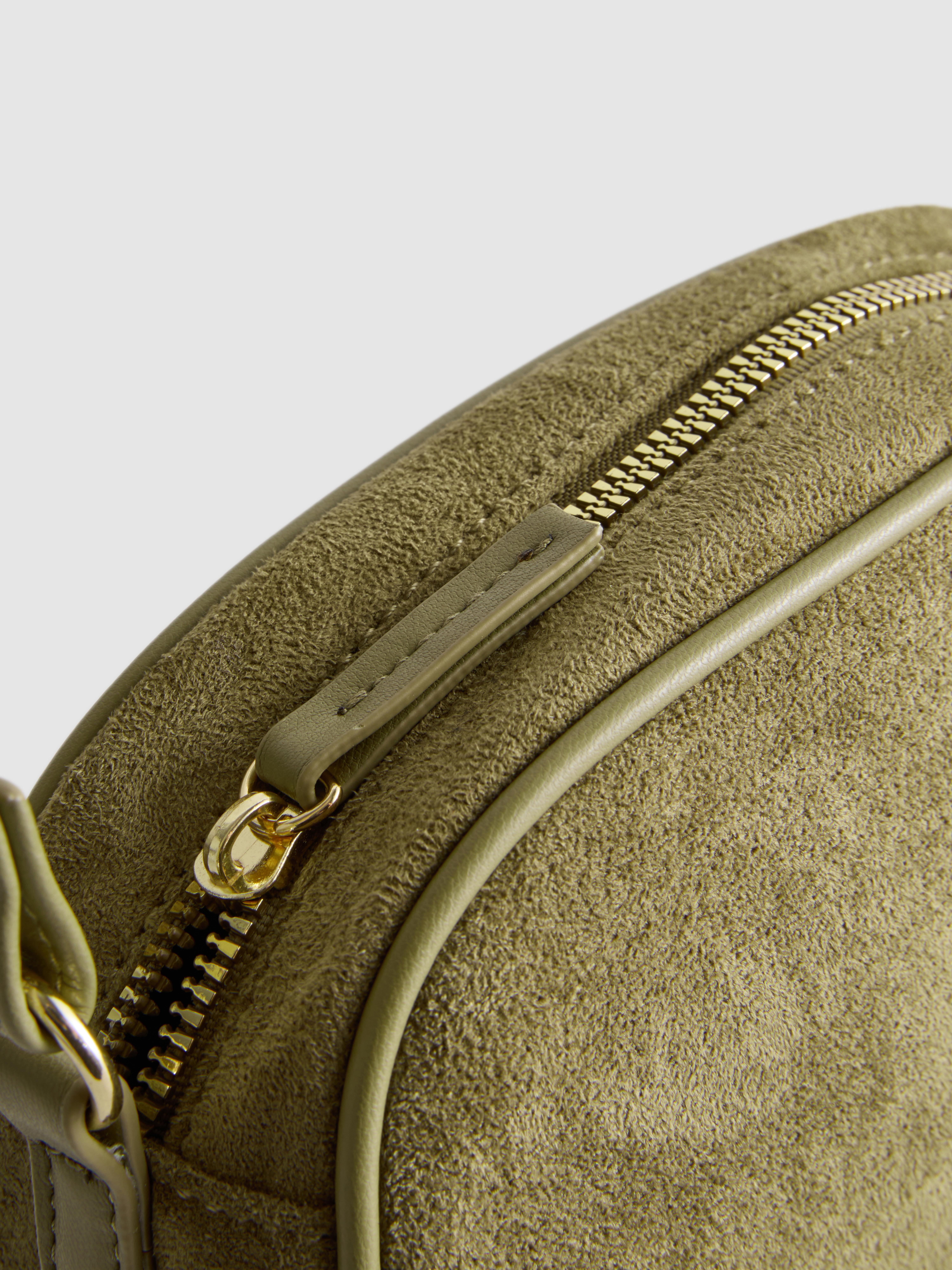 Mini sac à bandoulière en suédine