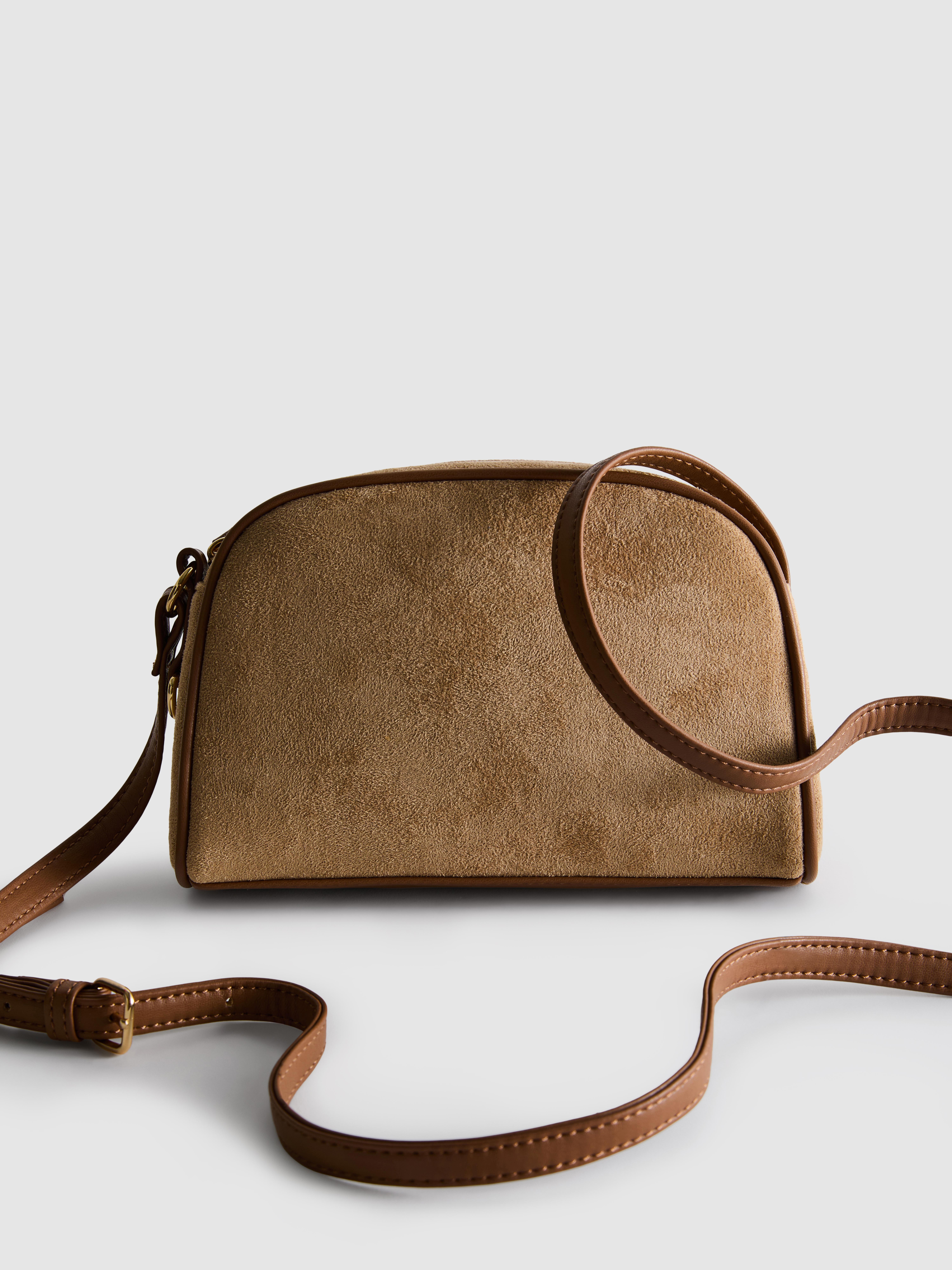 Mini-Umhängetasche in Wildleder-Optik