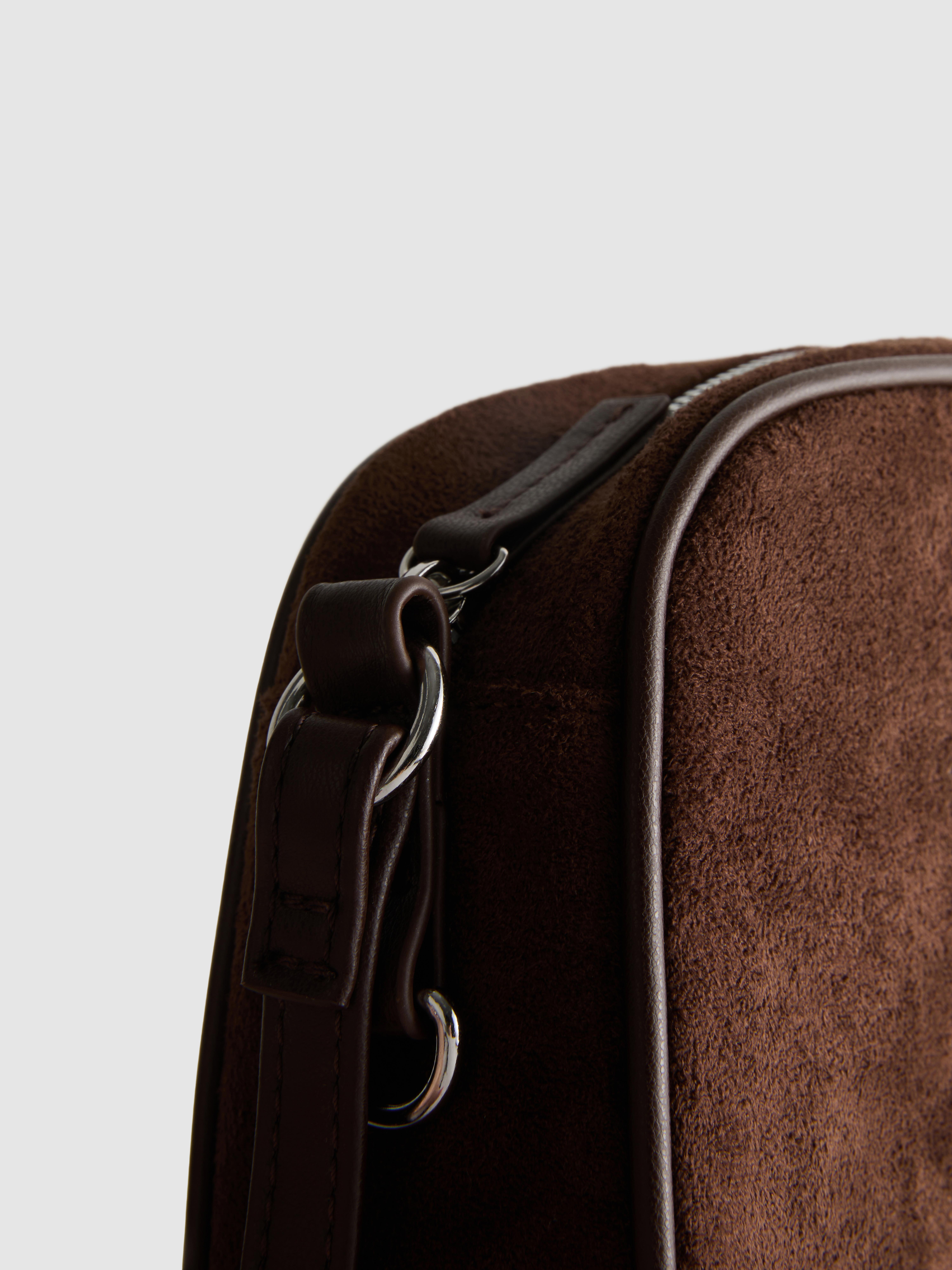 Mini Faux Suede Crossbody Purse