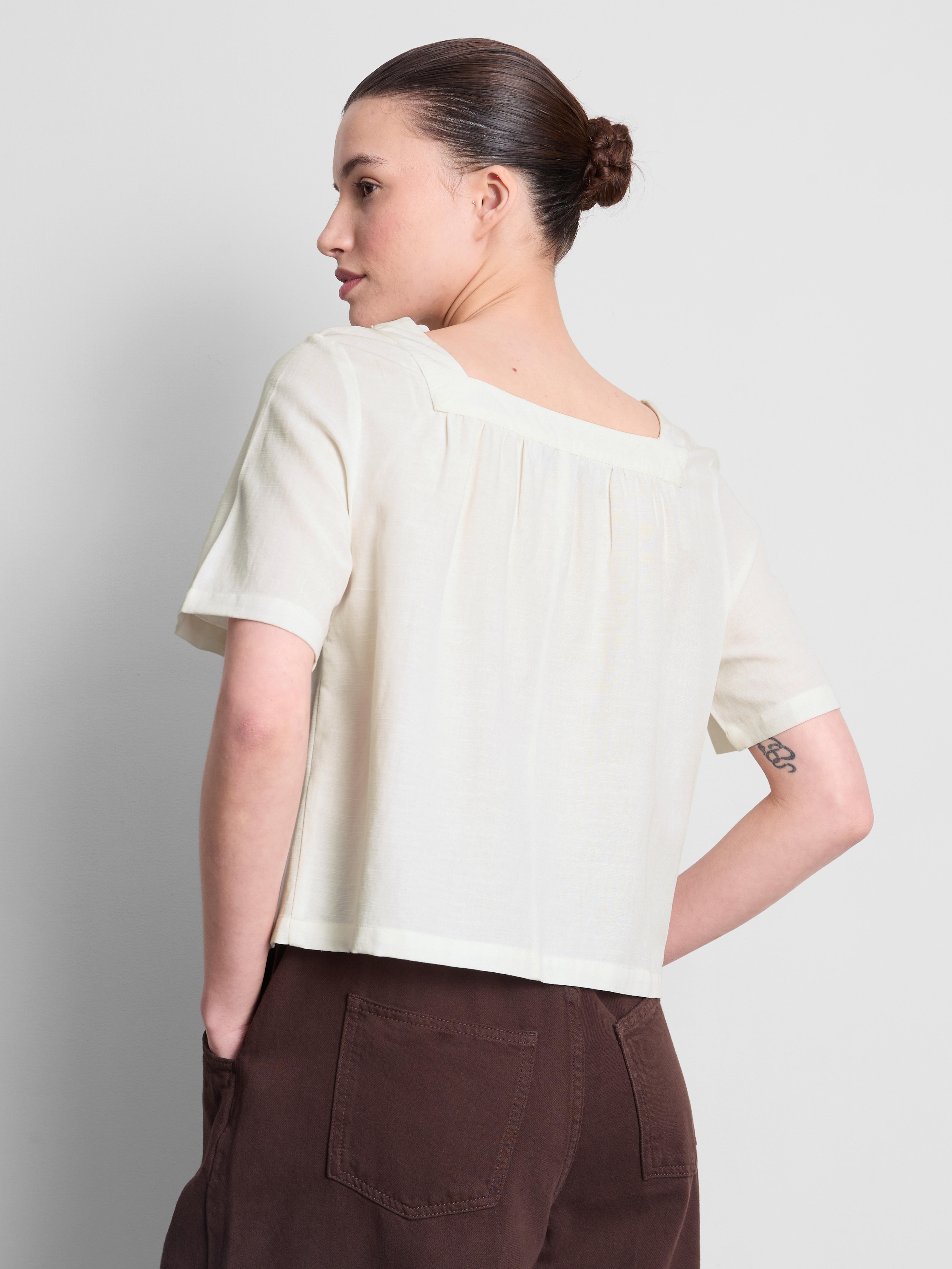 Square Neck Smock Top