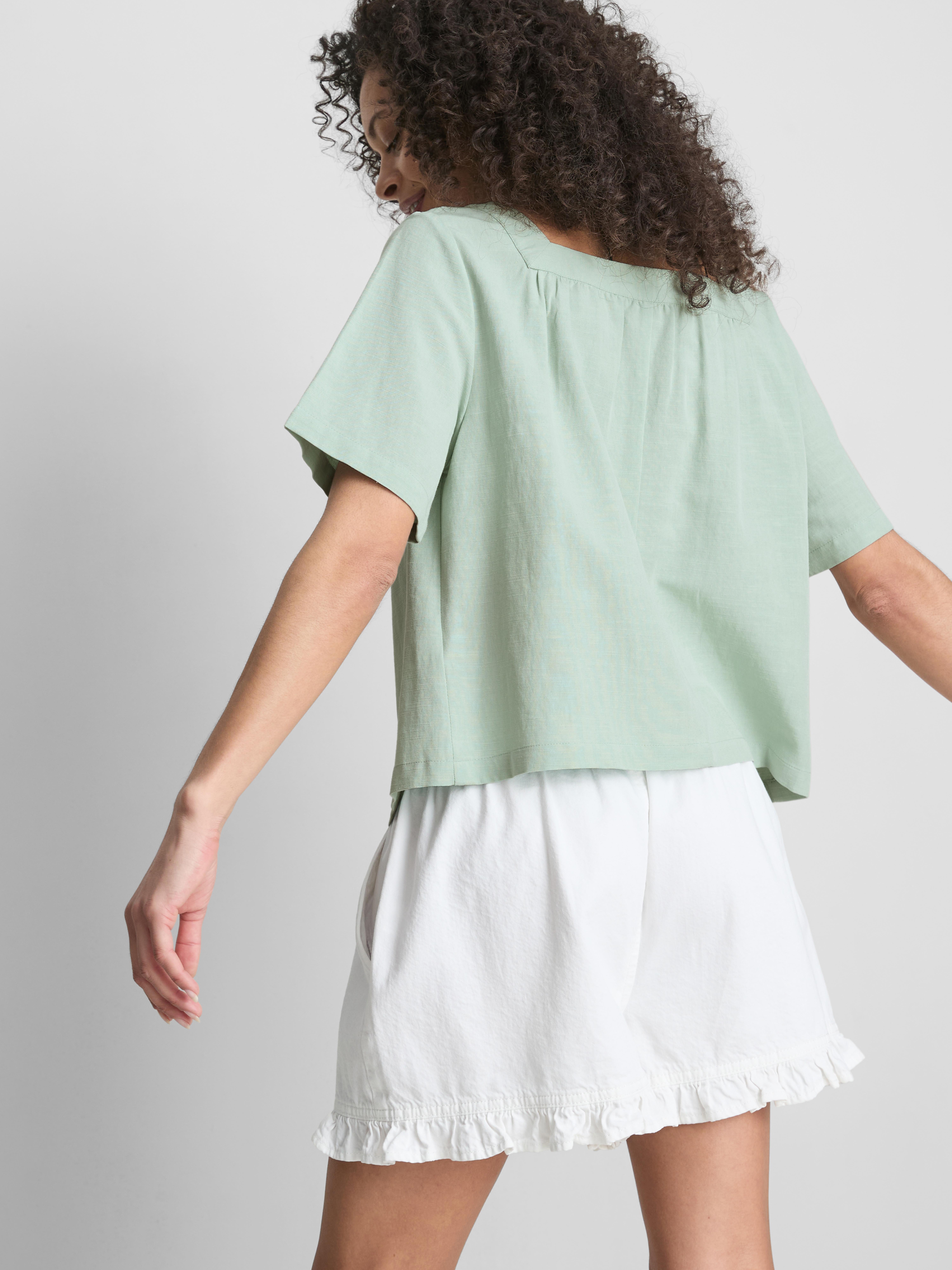 Square Neck Smock Top