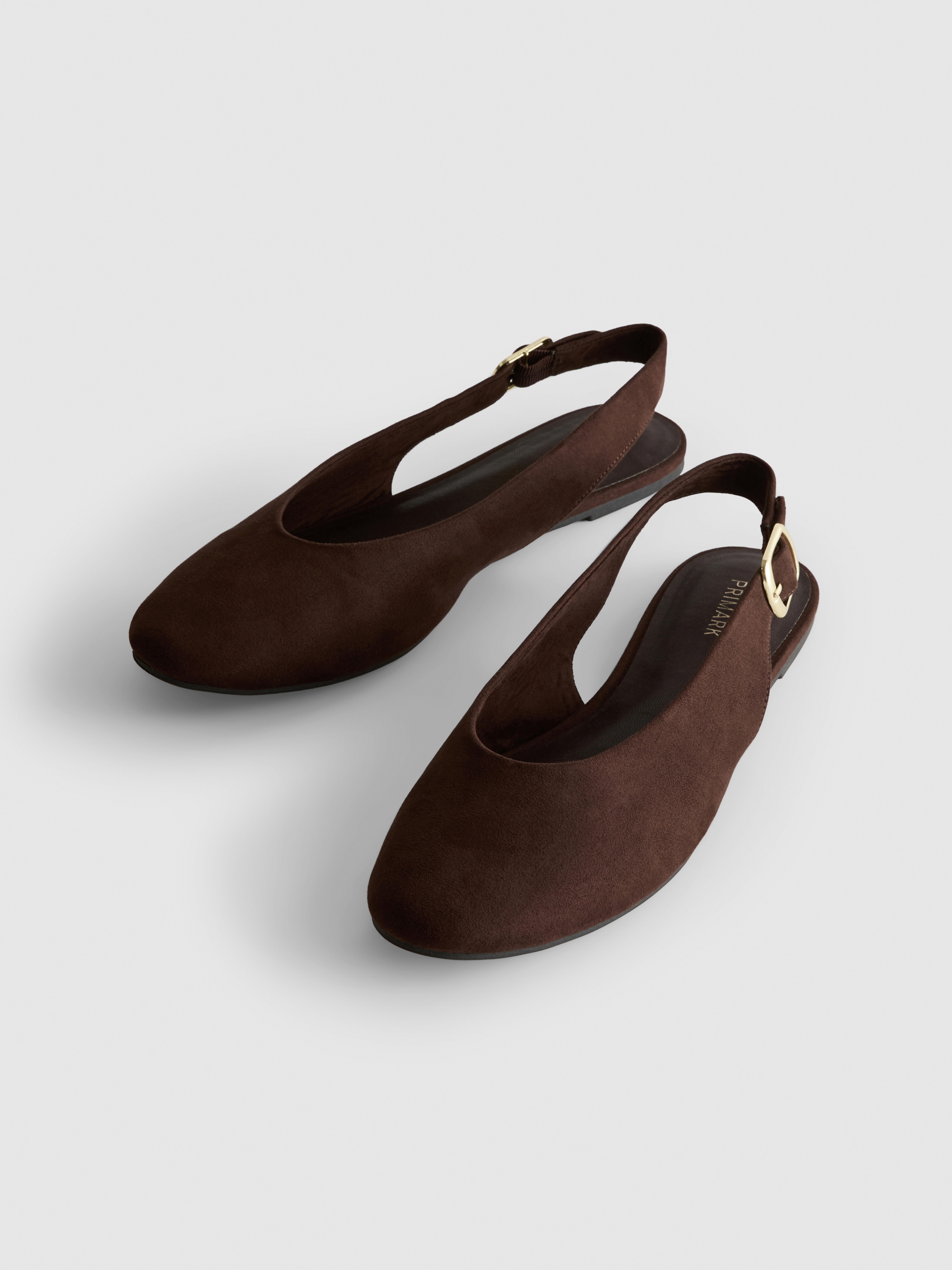 Ballerines à talon ouvert