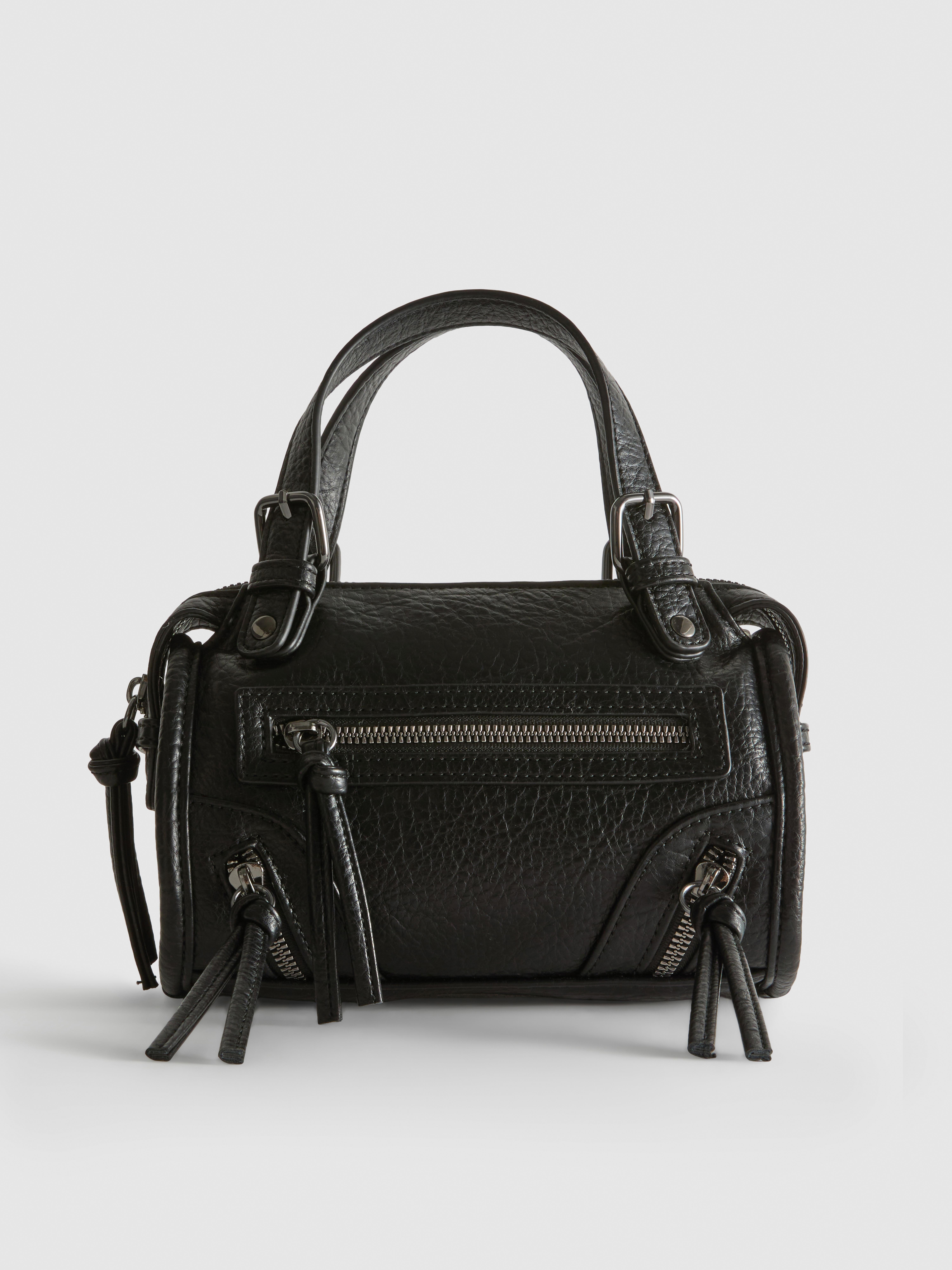 Bolso tote pequeño con efecto desgastado