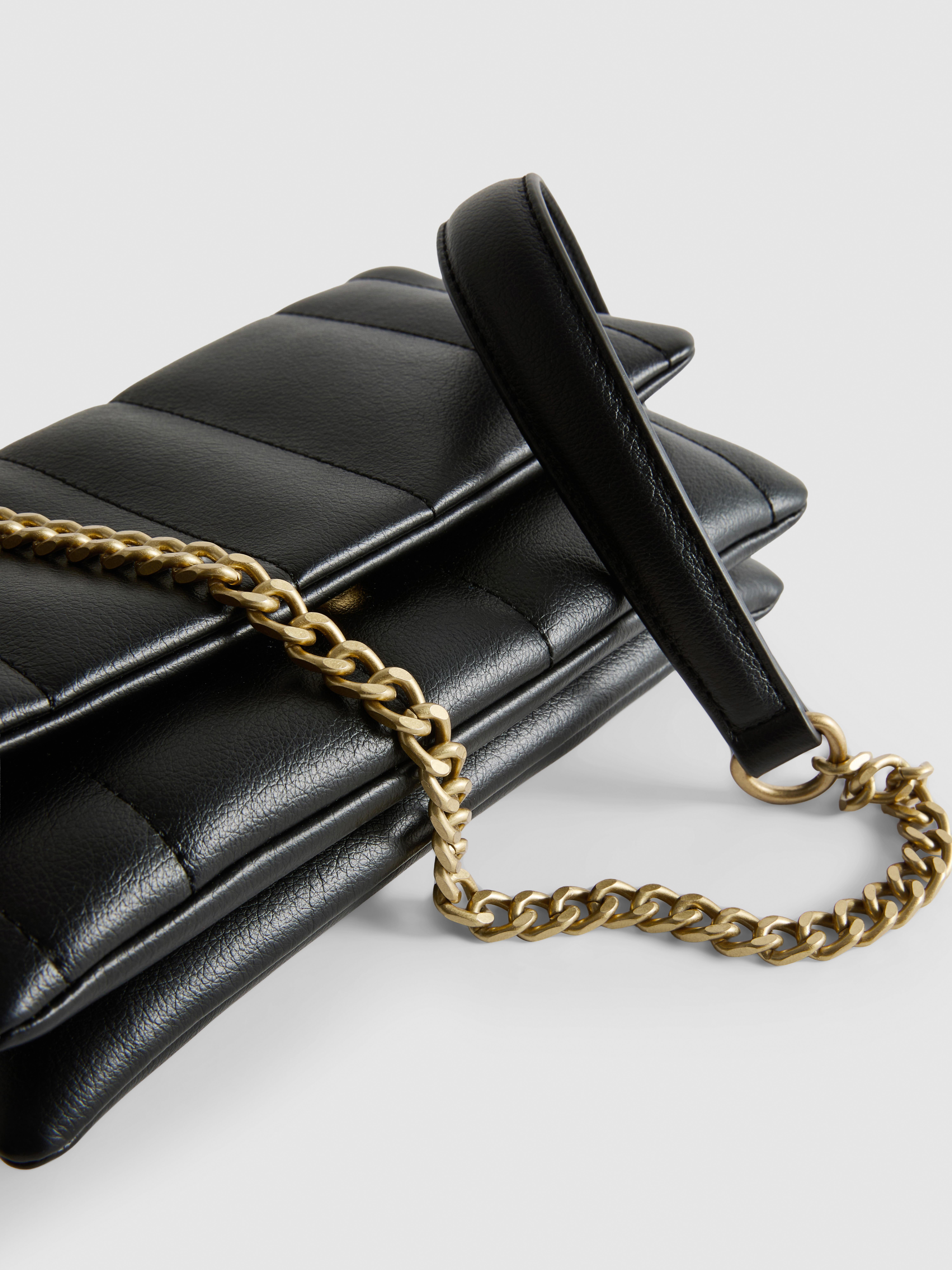 Flap-Over Panel Crossbody Bag