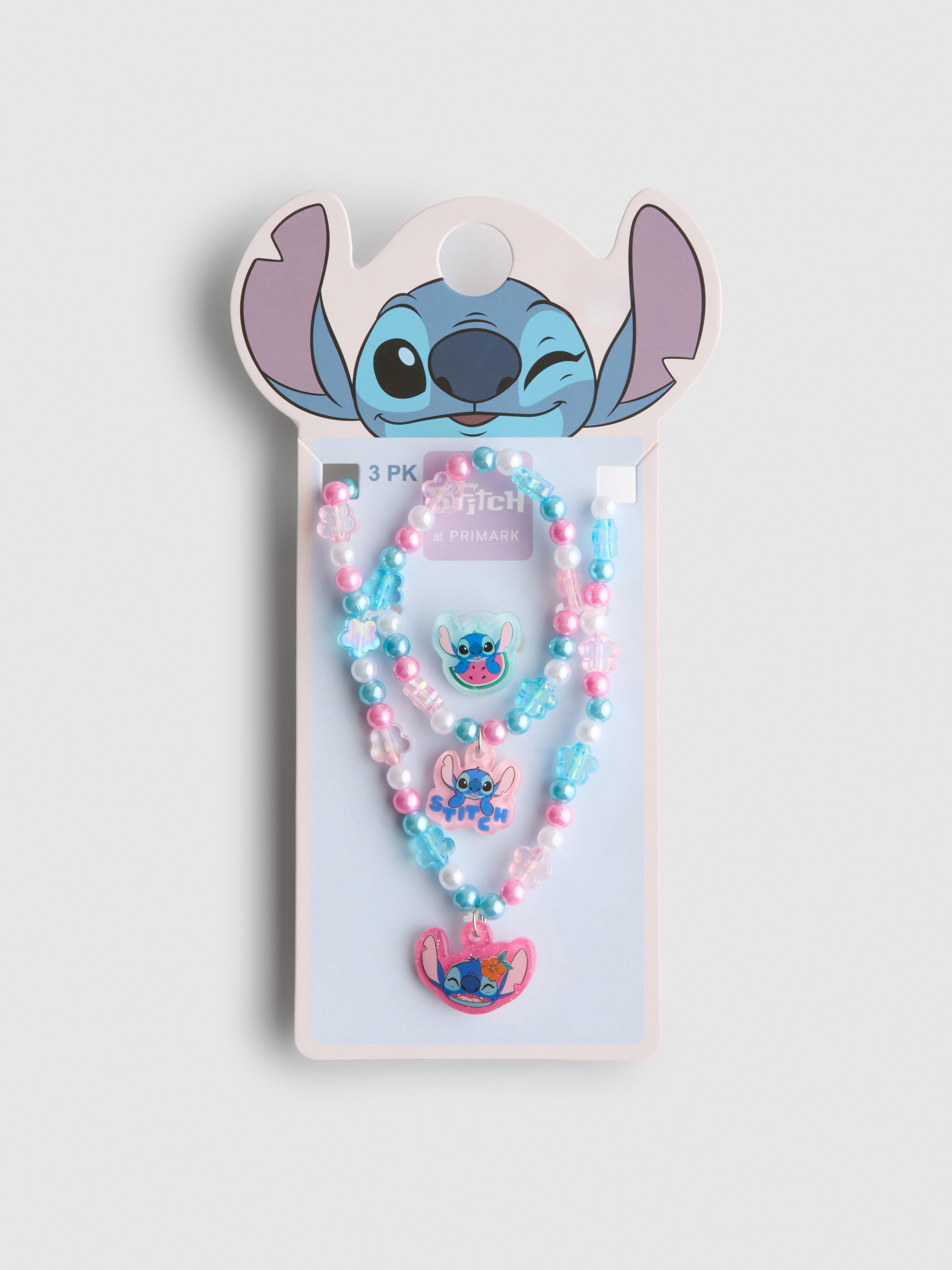 Set de bisutería de 3 piezas de Stitch de Disney