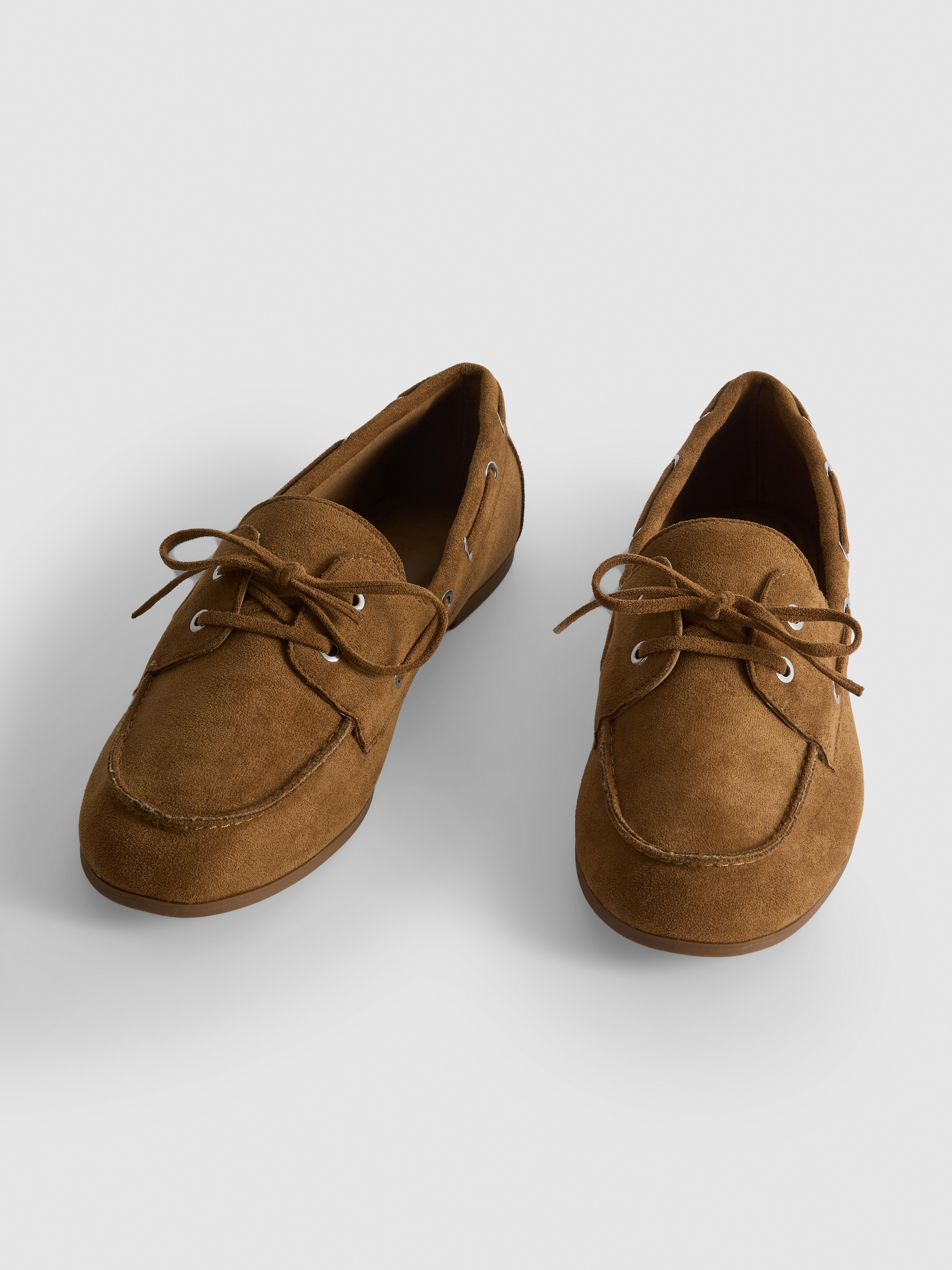 Lace Detail Boat Shoes