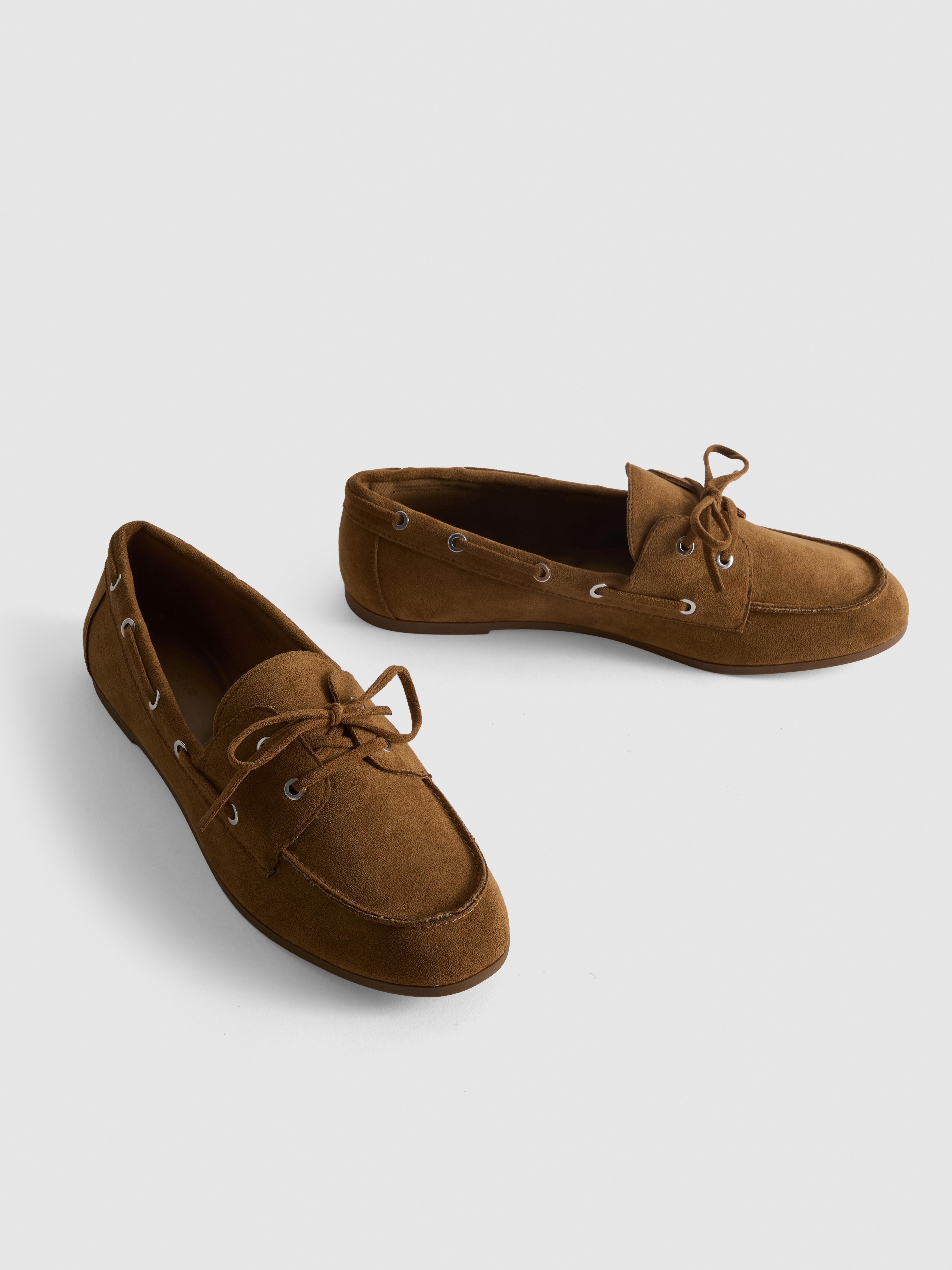 Lace Detail Boat Shoes