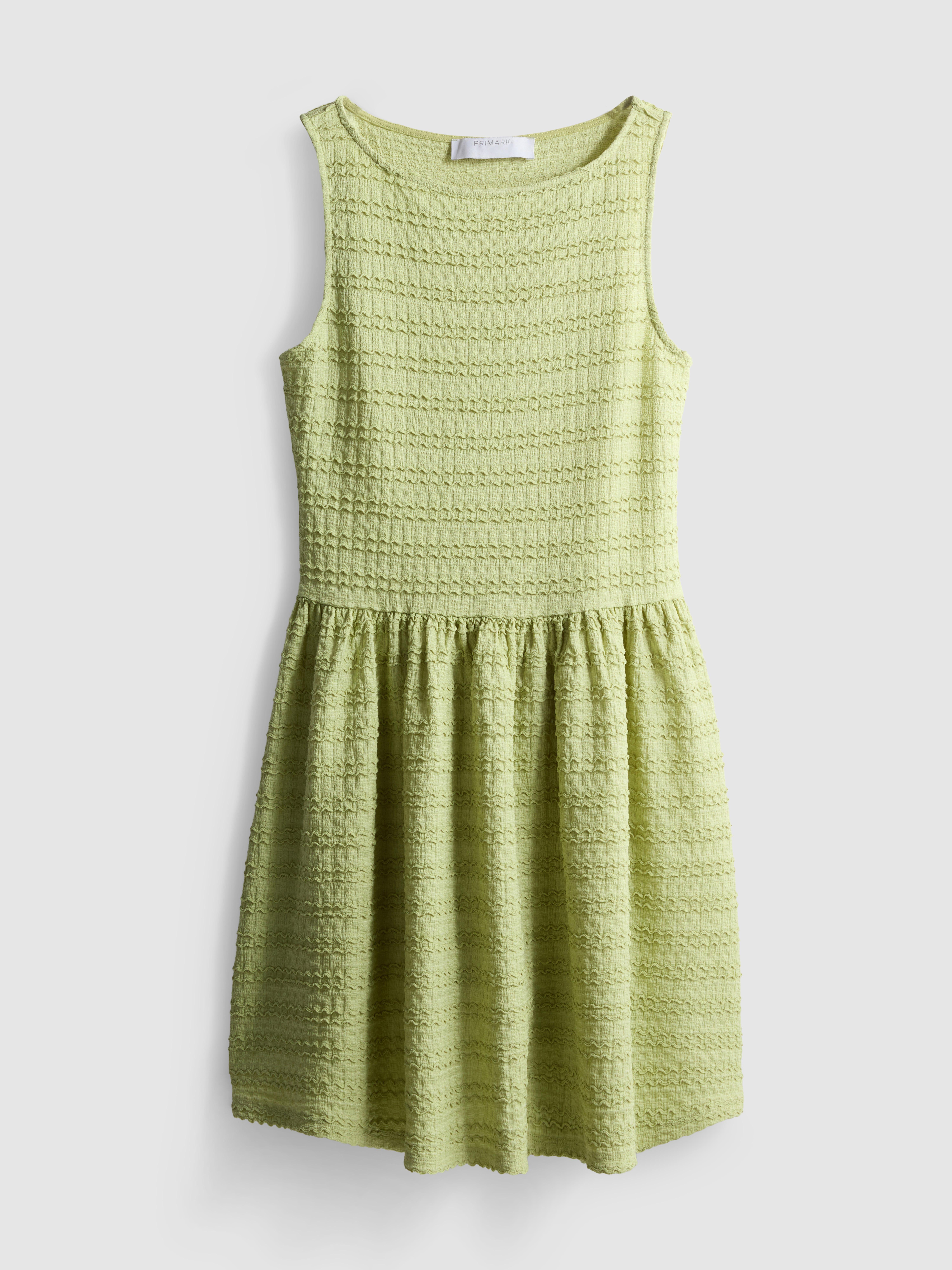 Mini robe froncée texturée