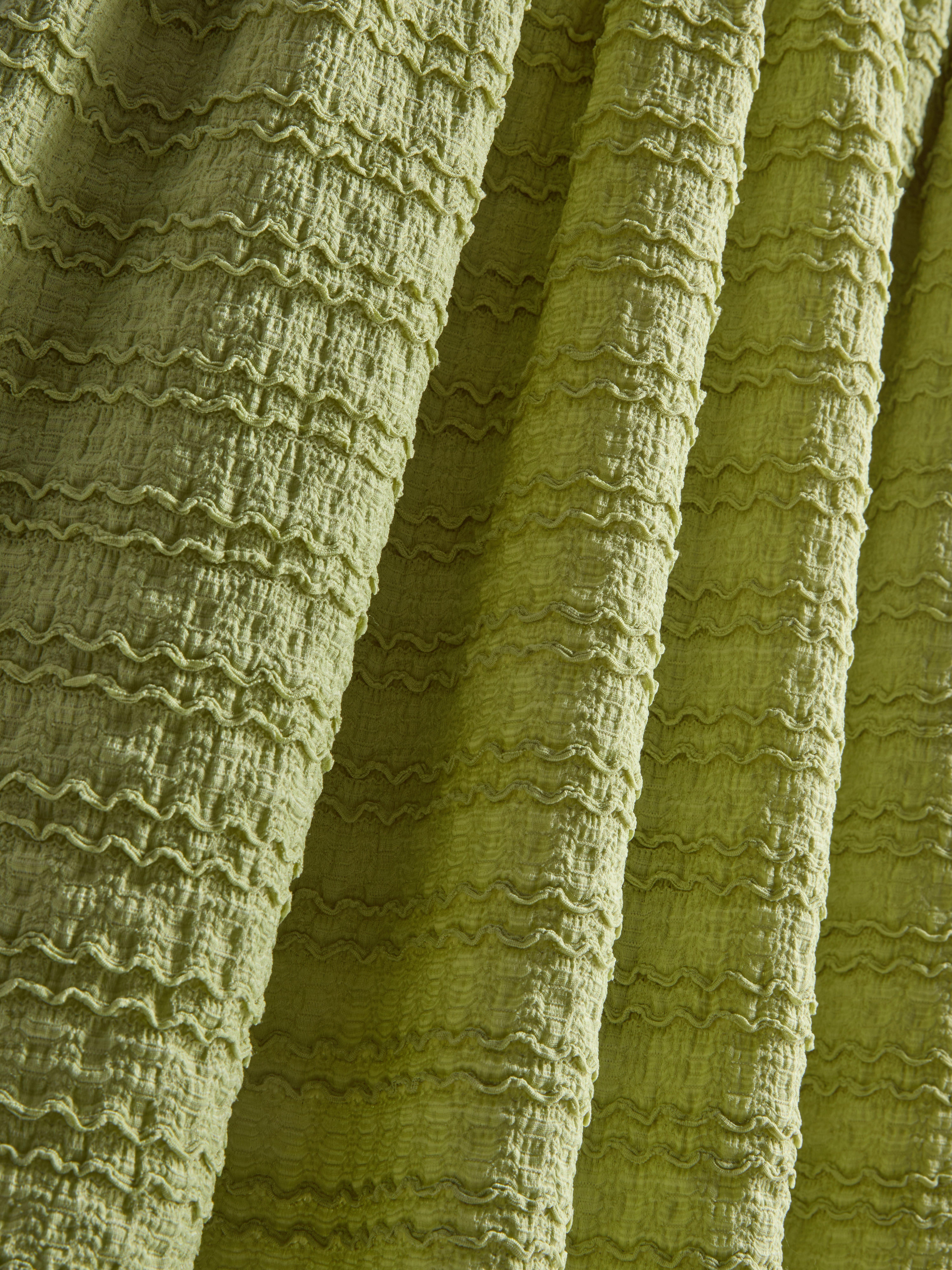 Mini robe froncée texturée