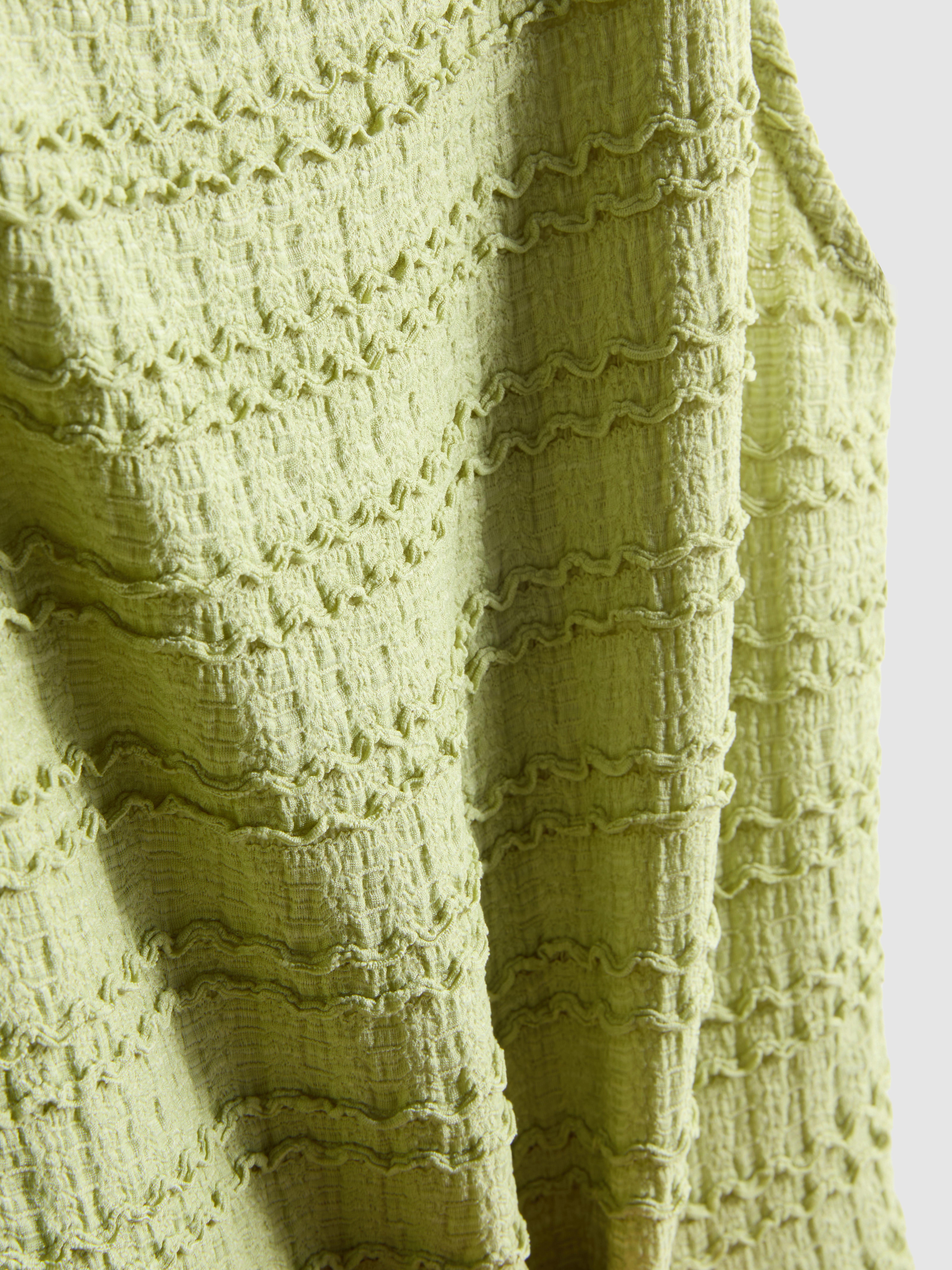 Mini robe froncée texturée