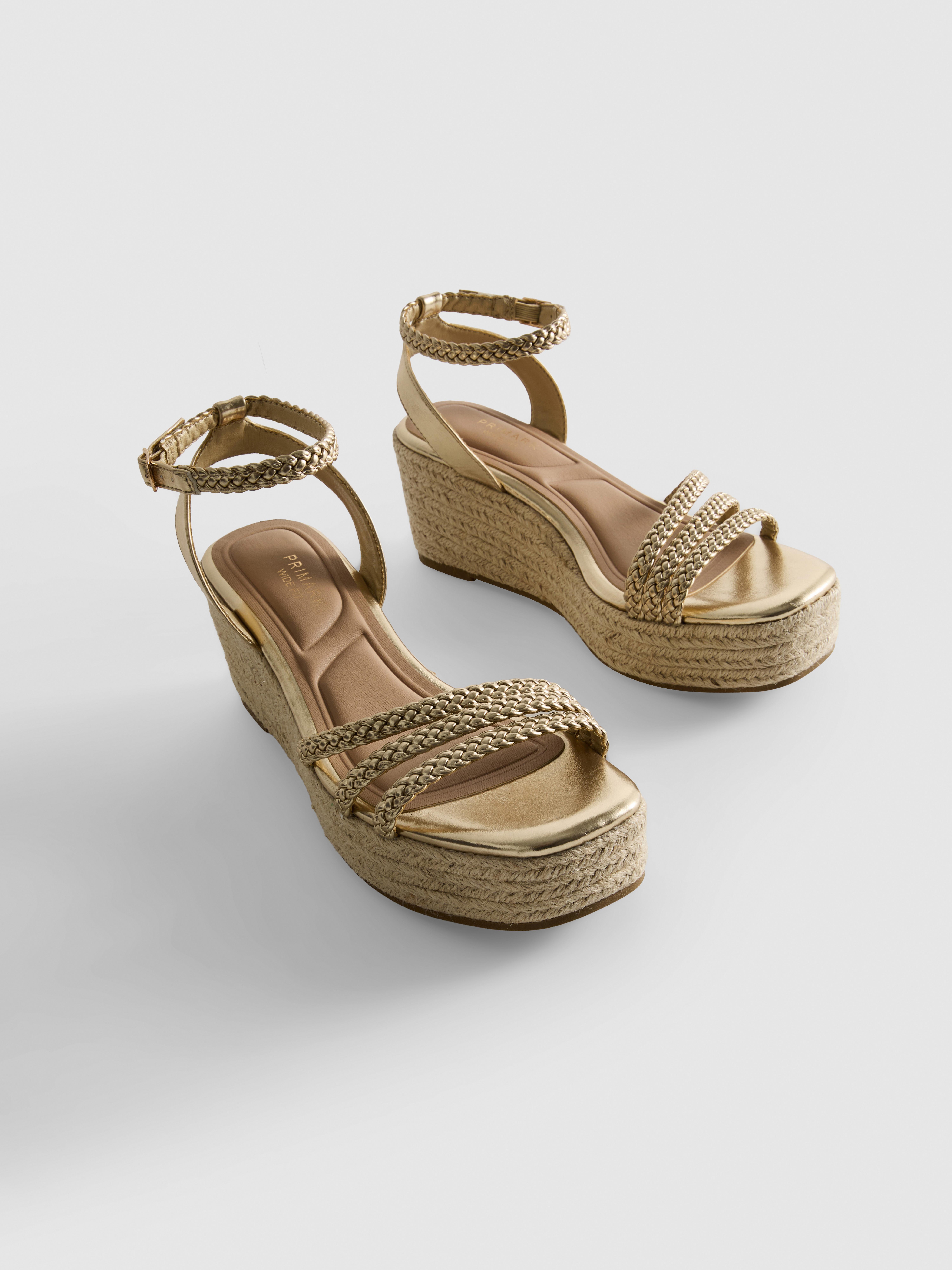 Plaited Wedge Sandals