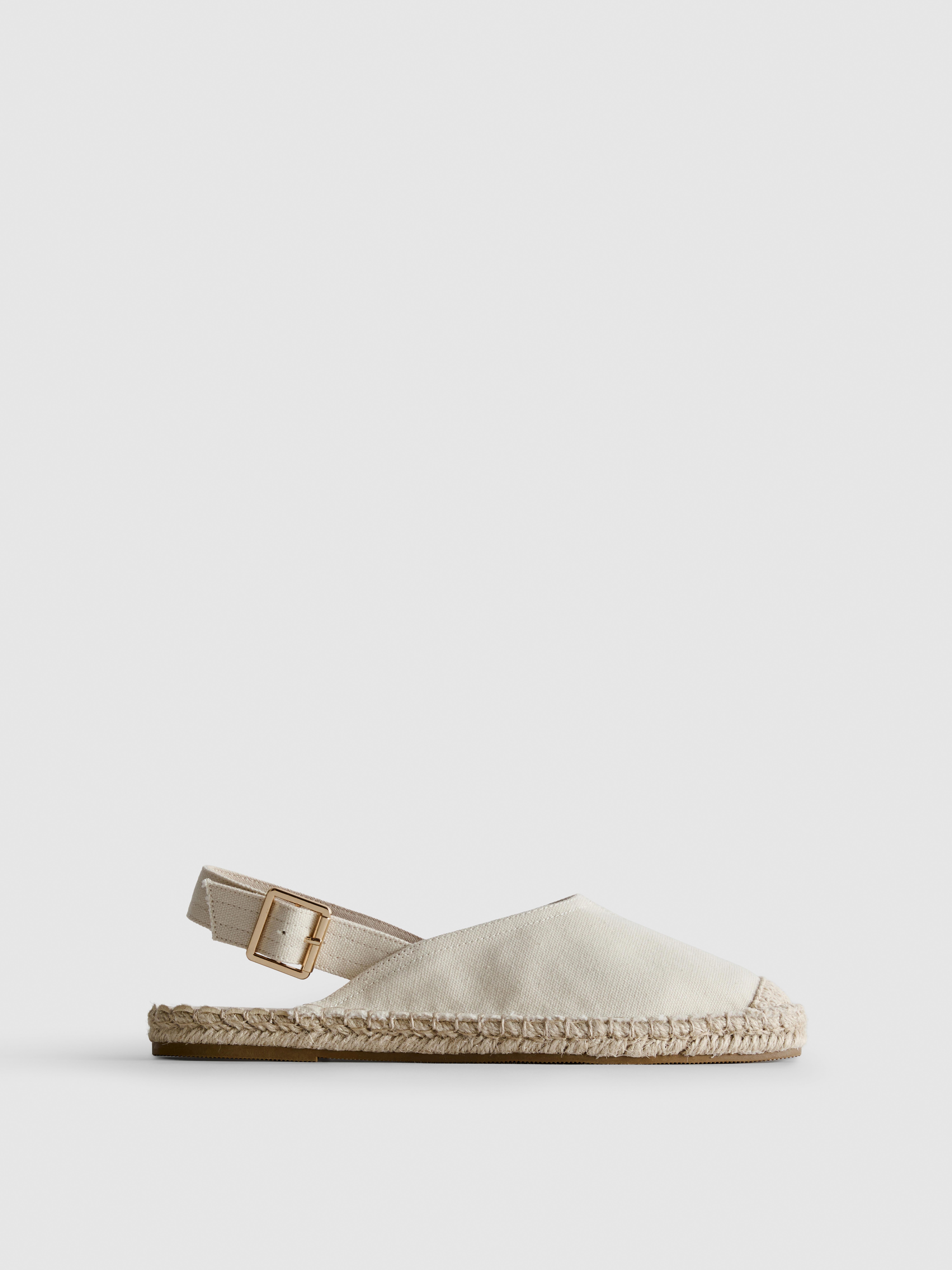 Espadrillesandalen met slingback