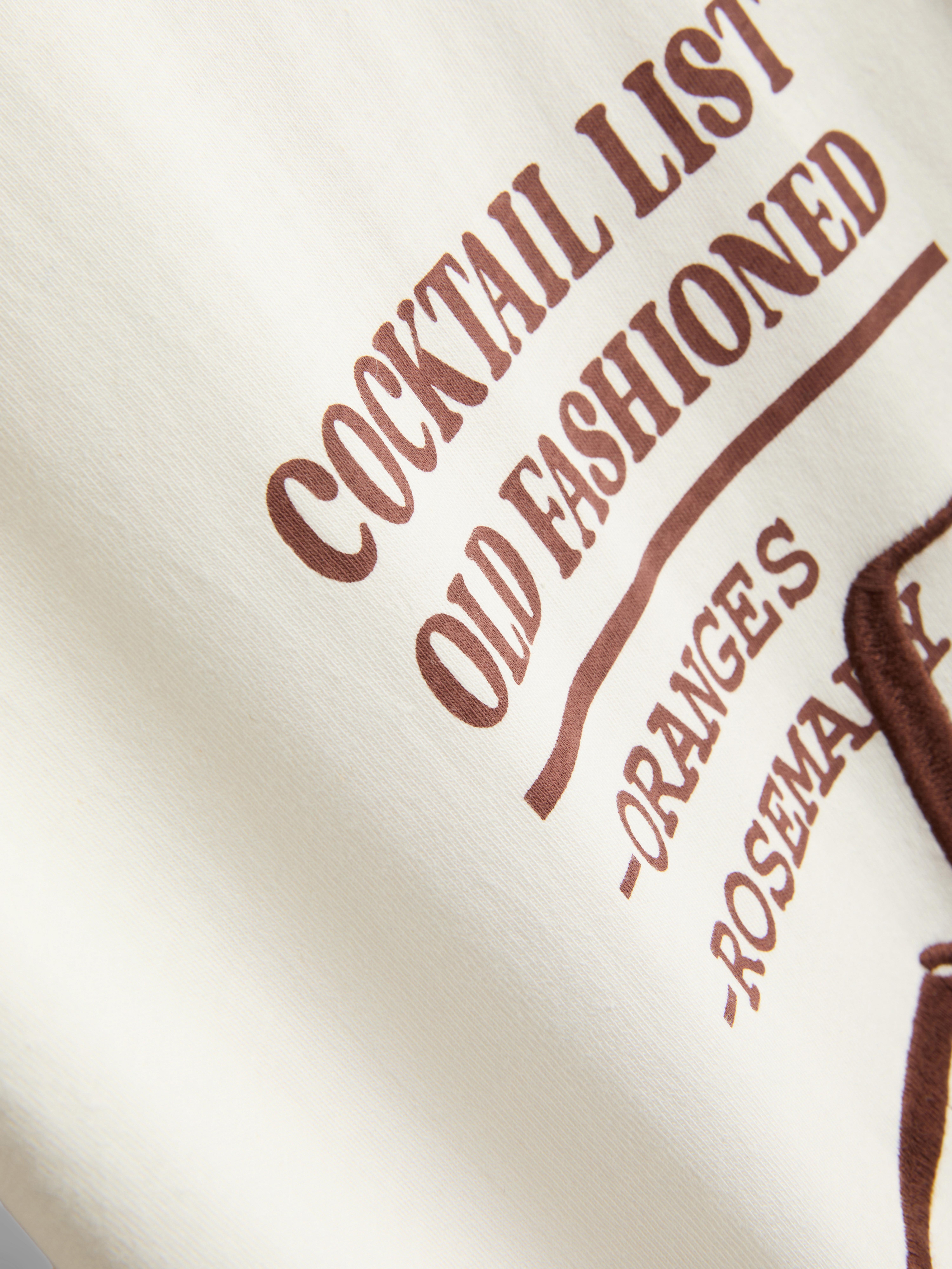 Cotton Oversized Old Fashioned Tee