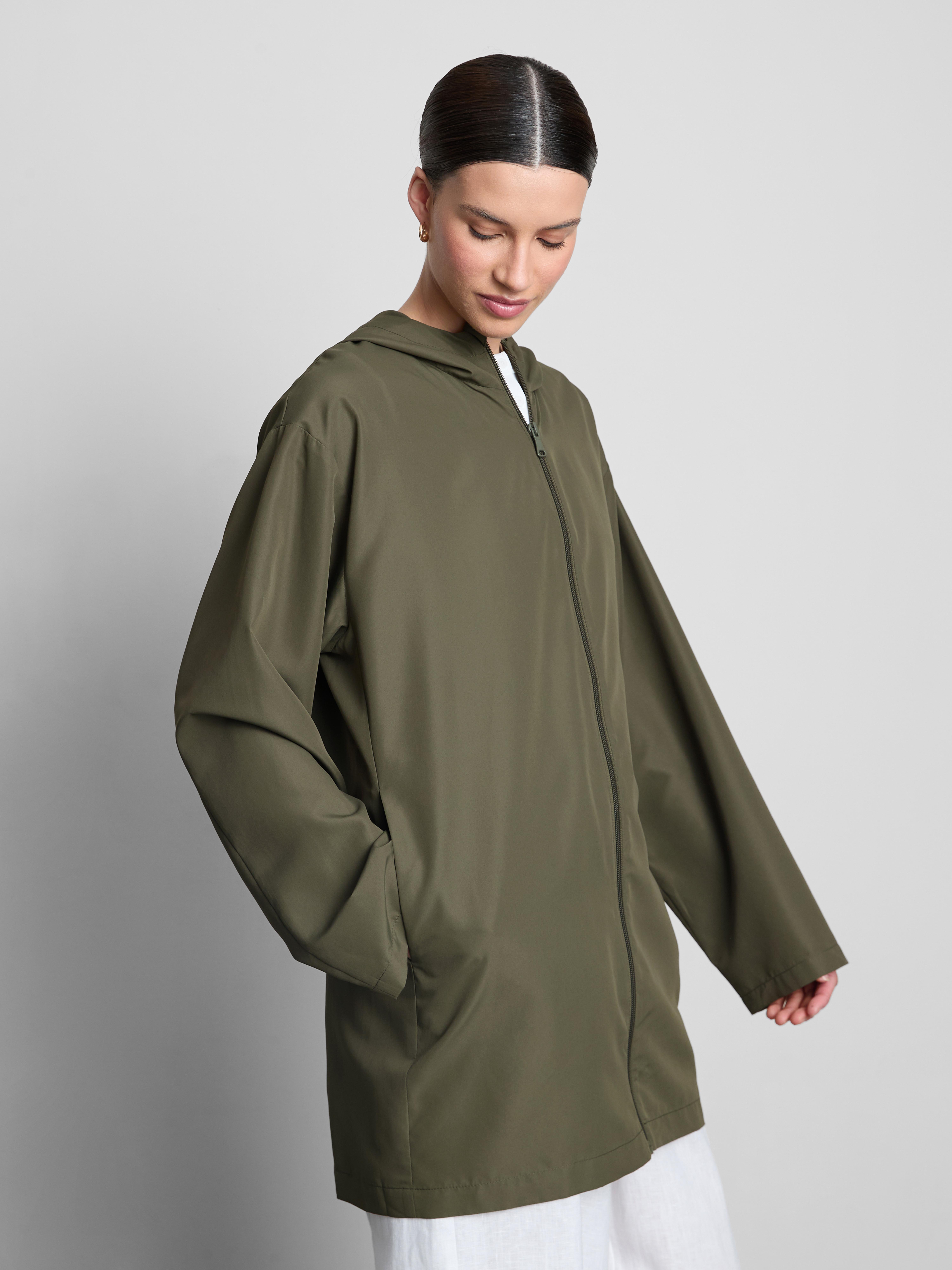 Packable Longline Rain Jacket
