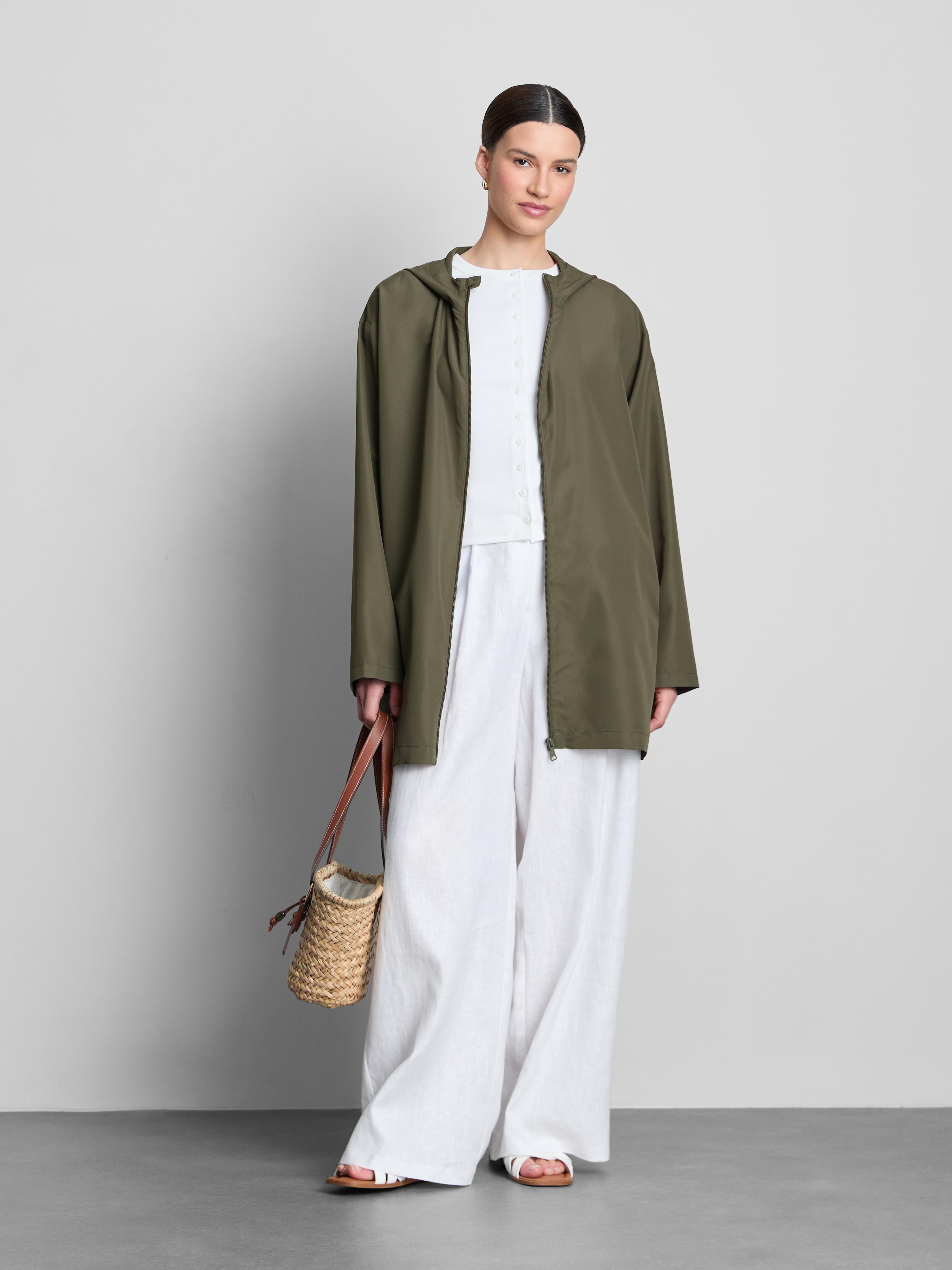 Packable Longline Rain Jacket