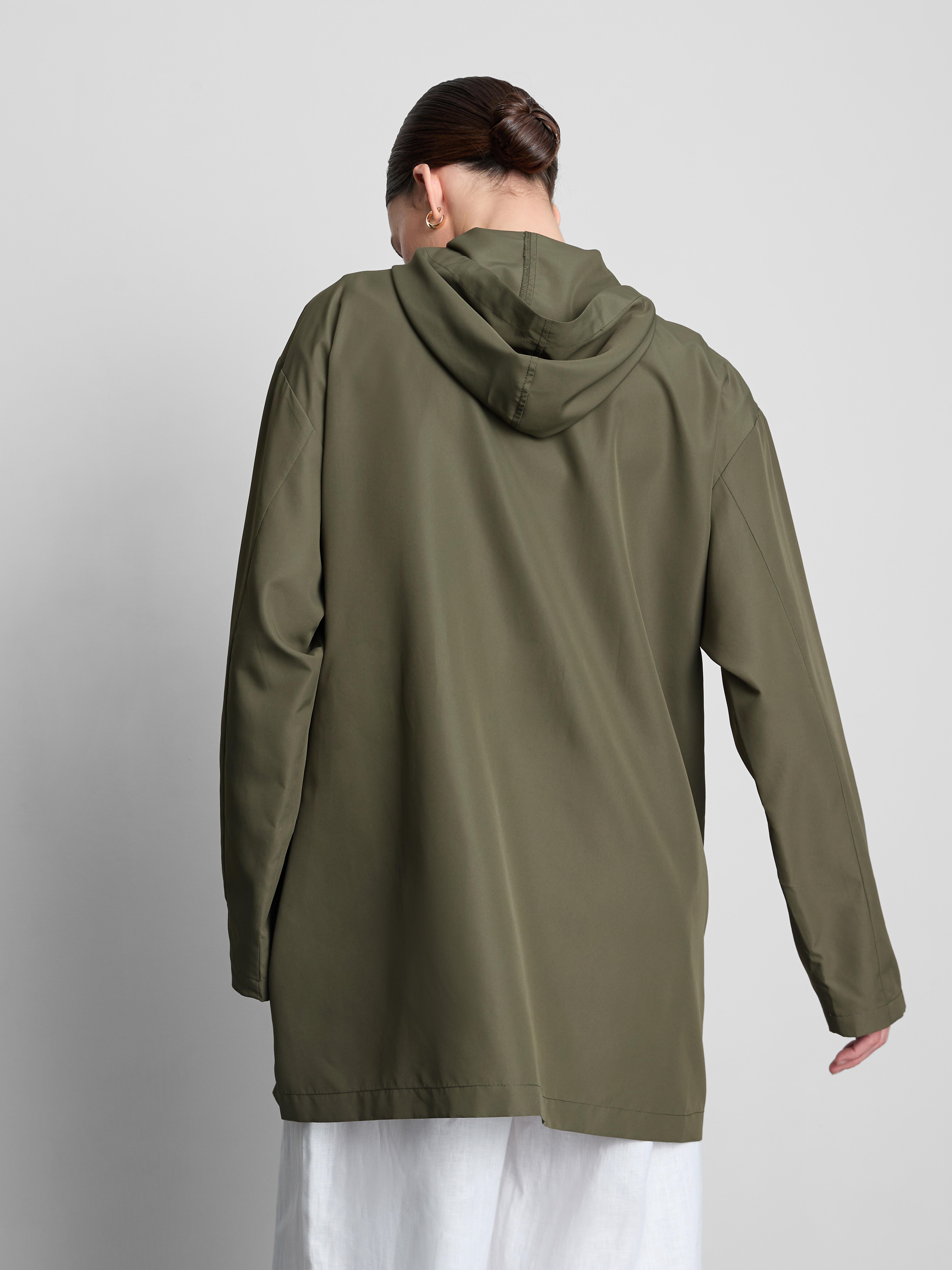 Packable Longline Rain Jacket