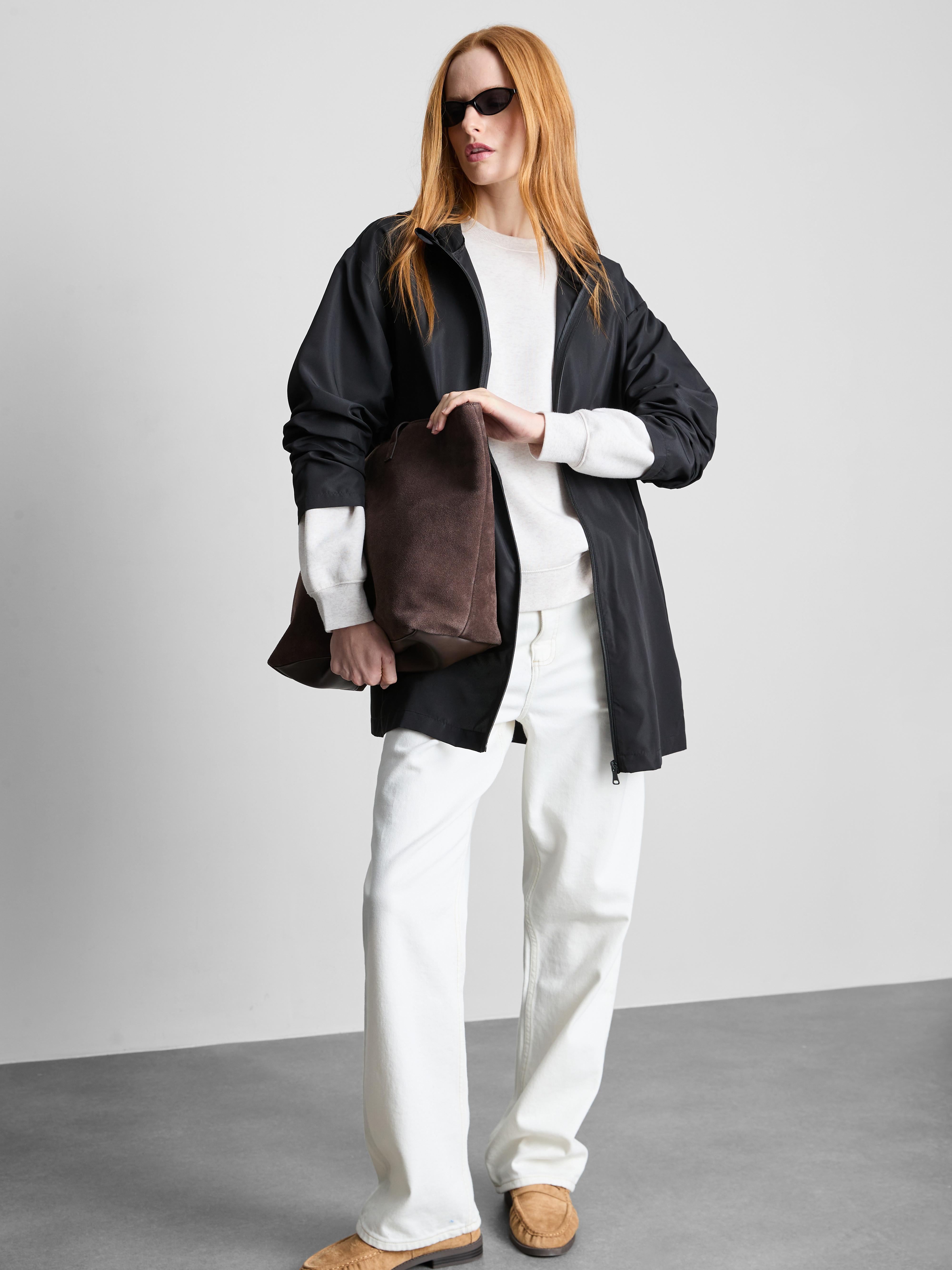 Packable Longline Rain Jacket