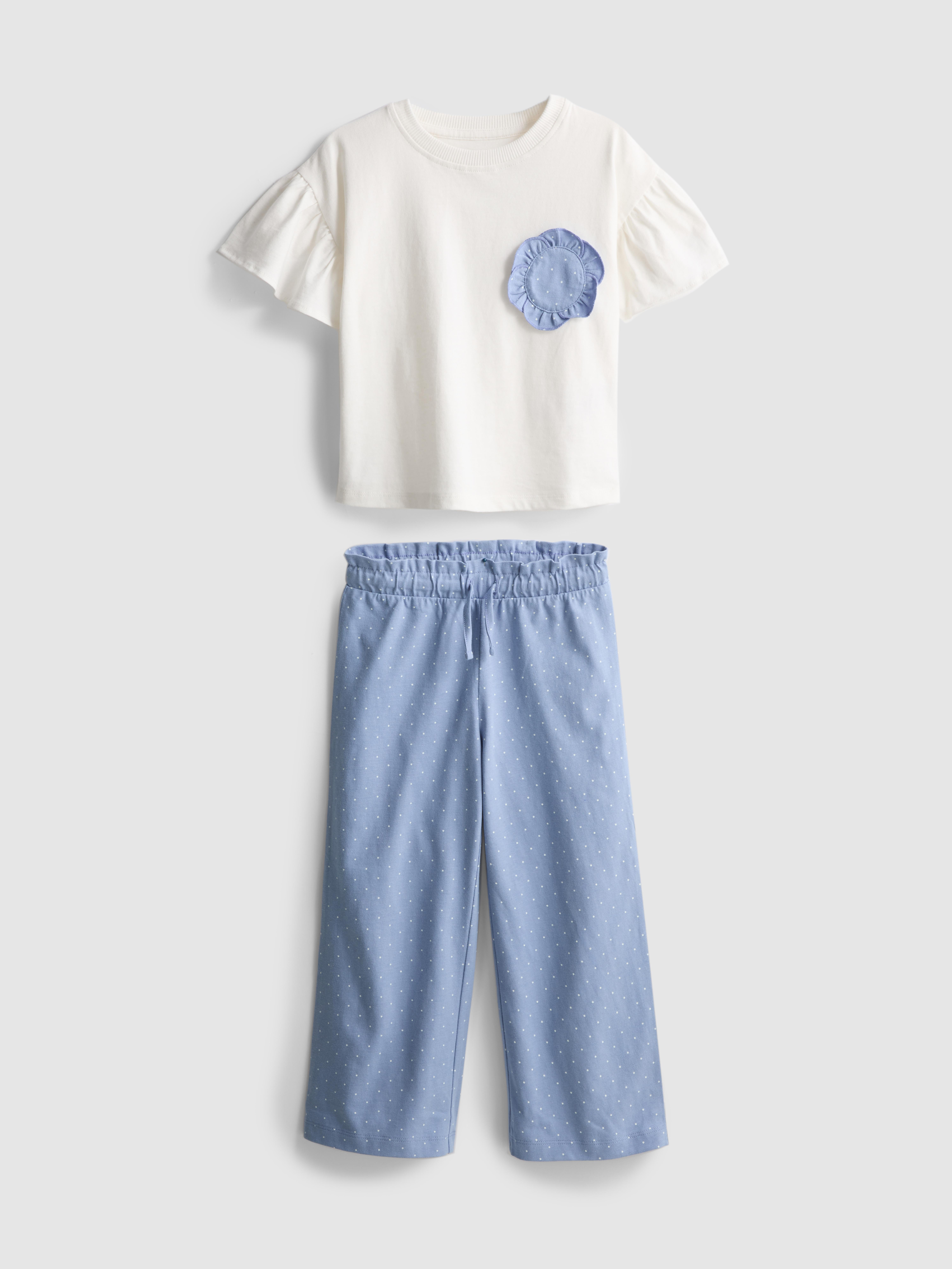 1.5-9yrs | Ruffle T-Shirt and Pants Set