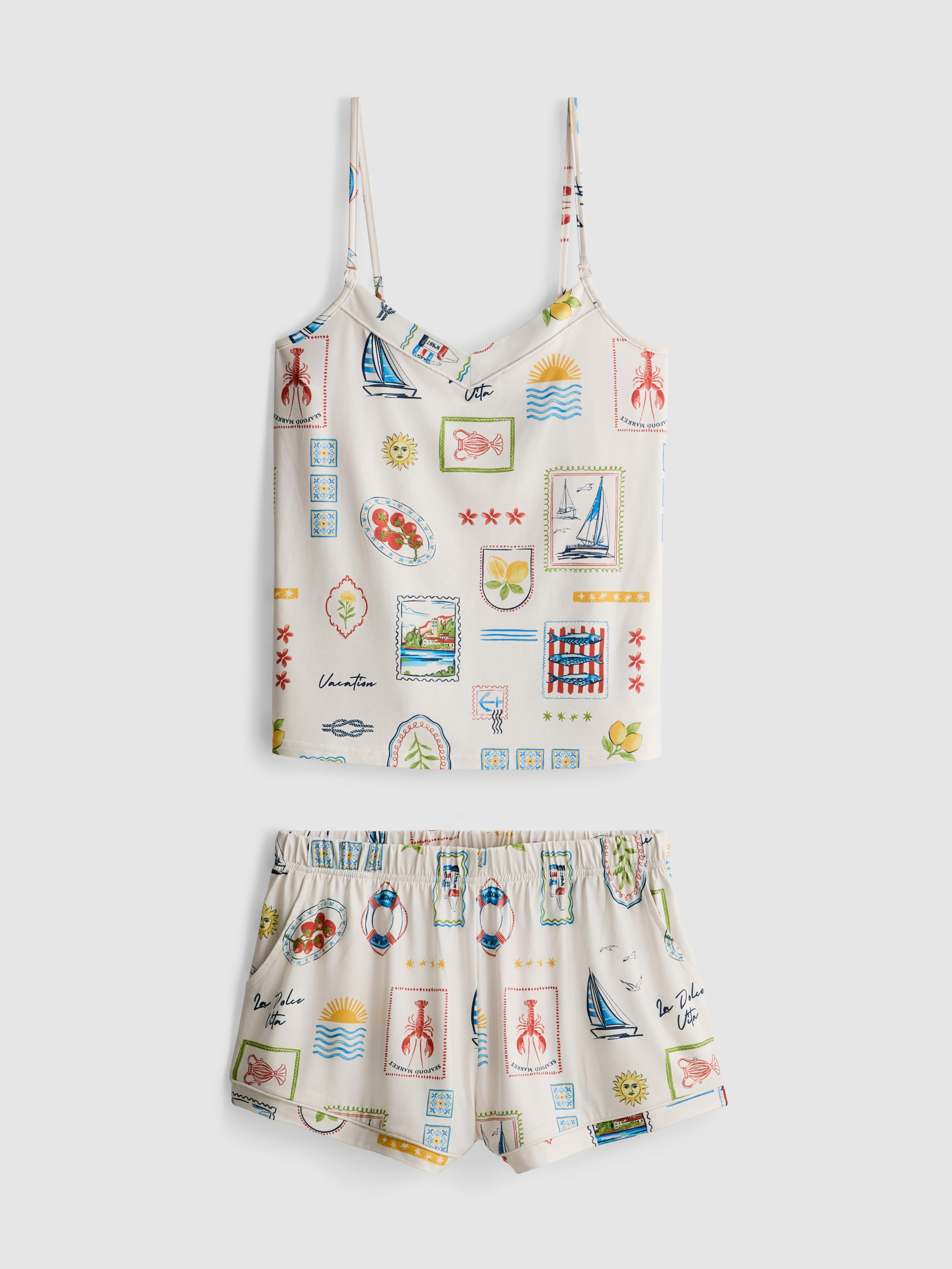 Adaptive Printed Shorty Pyjamas