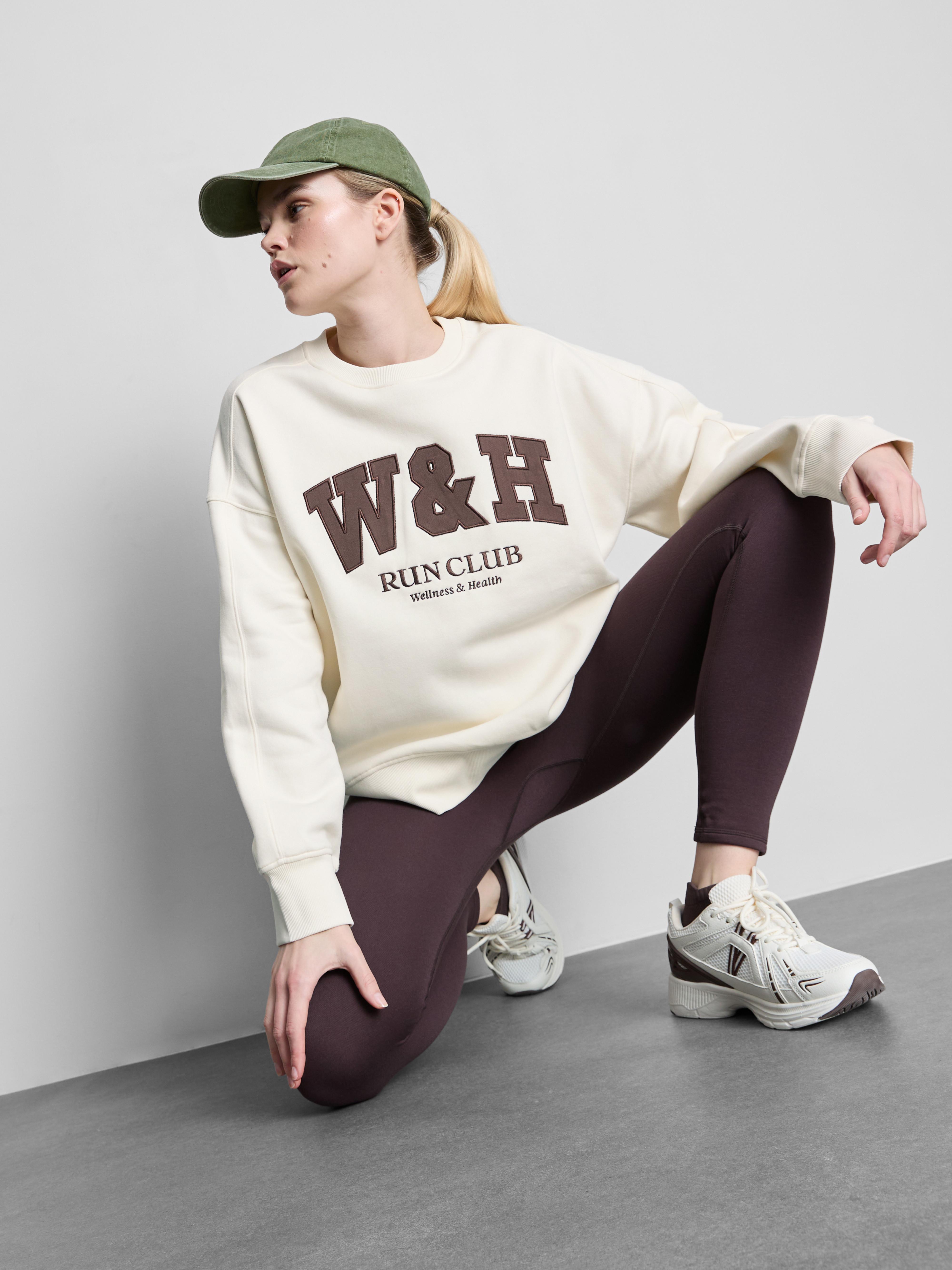 Oversized Cotton Rich Active Run Club Sweatshirt