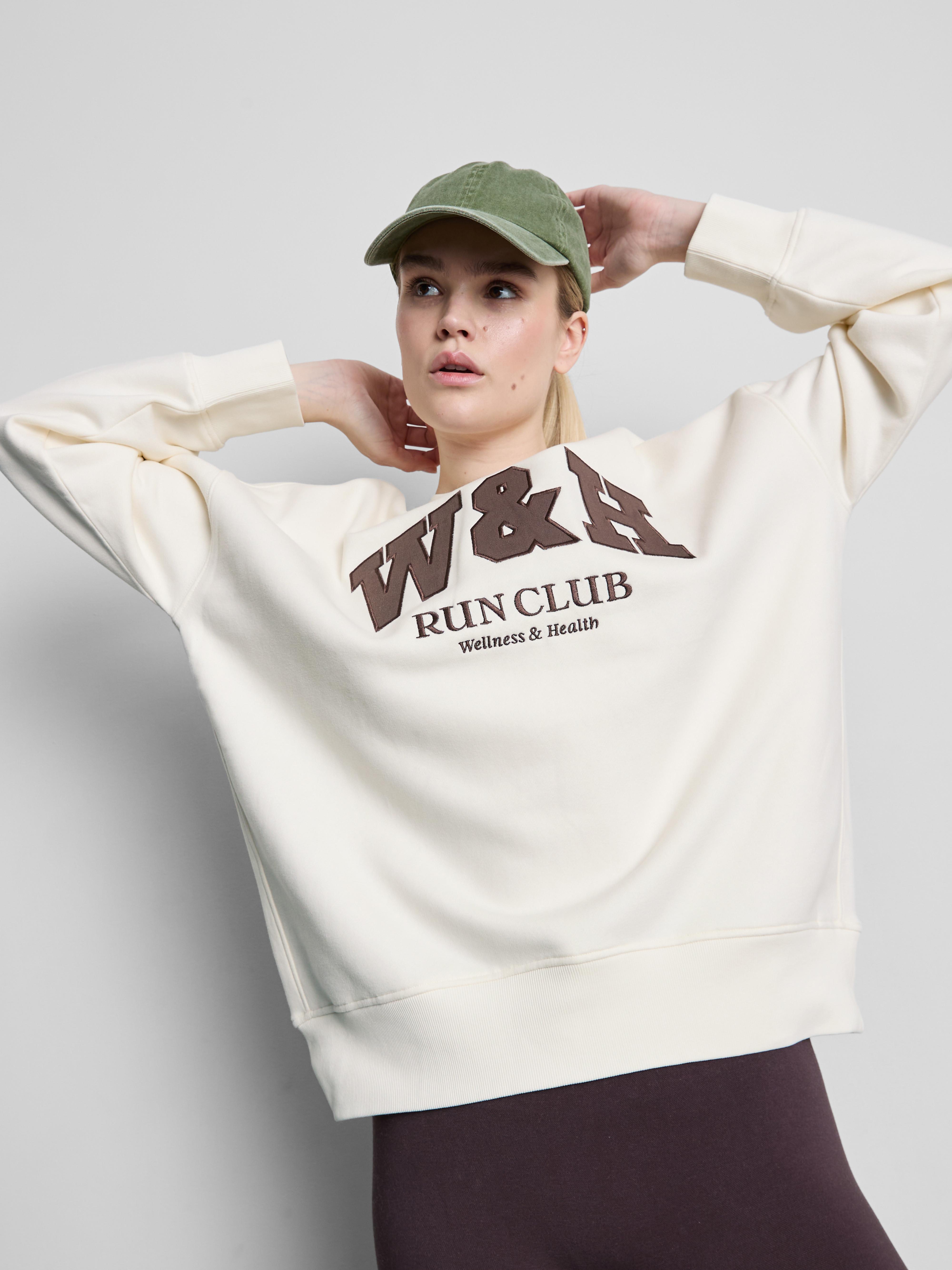Oversized Cotton Rich Active Run Club Sweatshirt