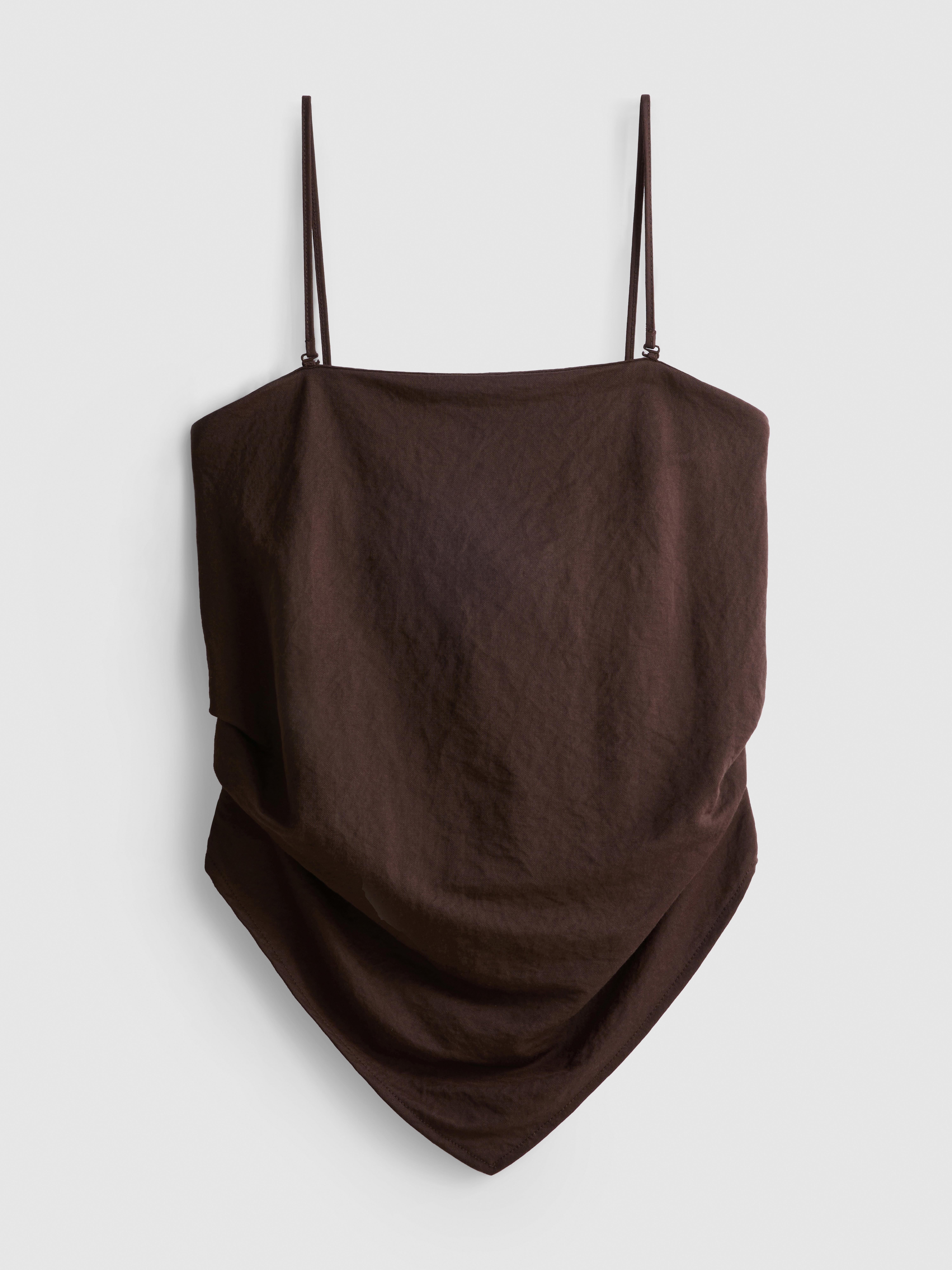Bandeau-Top mit Zipfelsaum