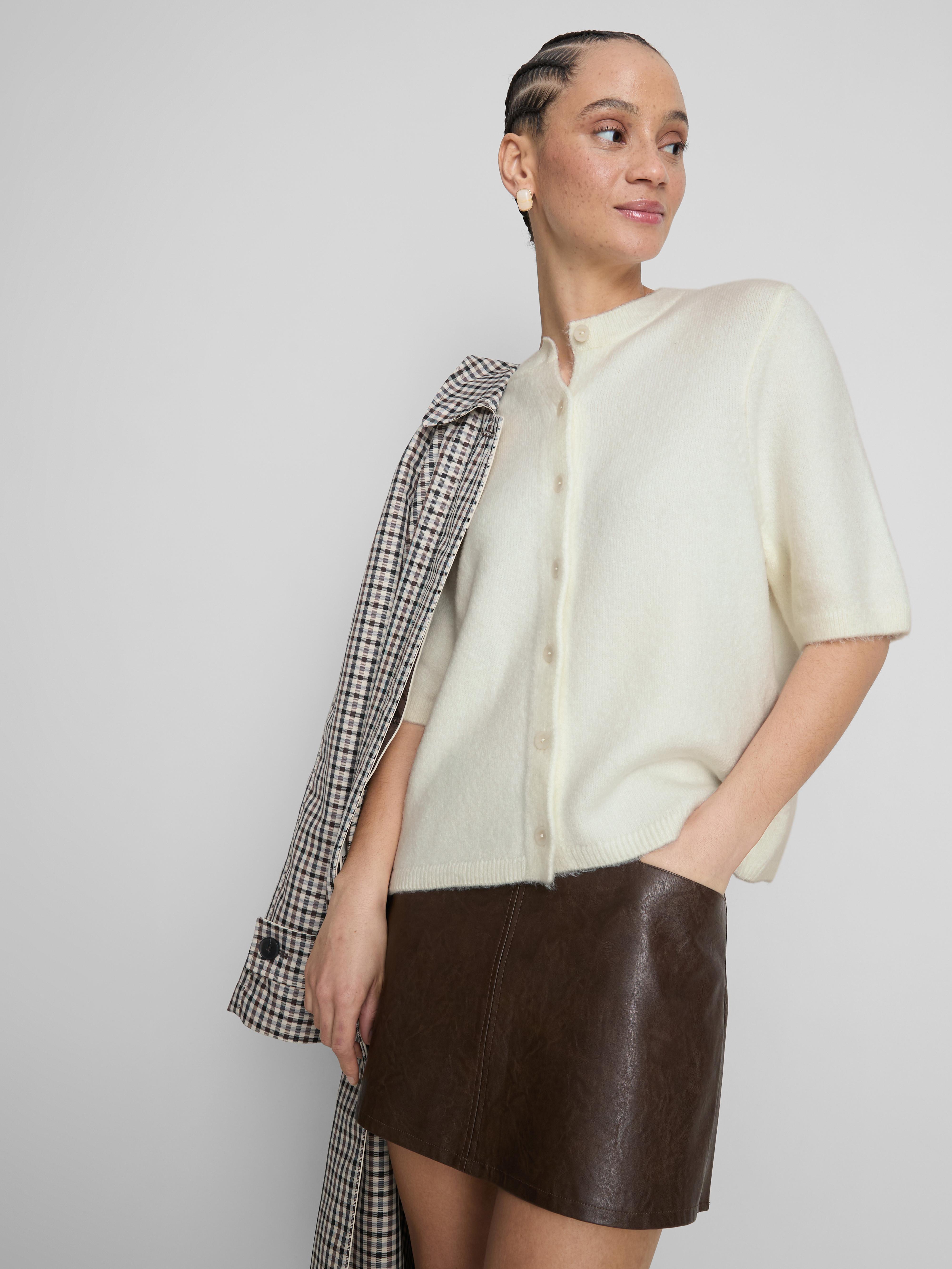 Soft Knit Short Sleeve Cardigan